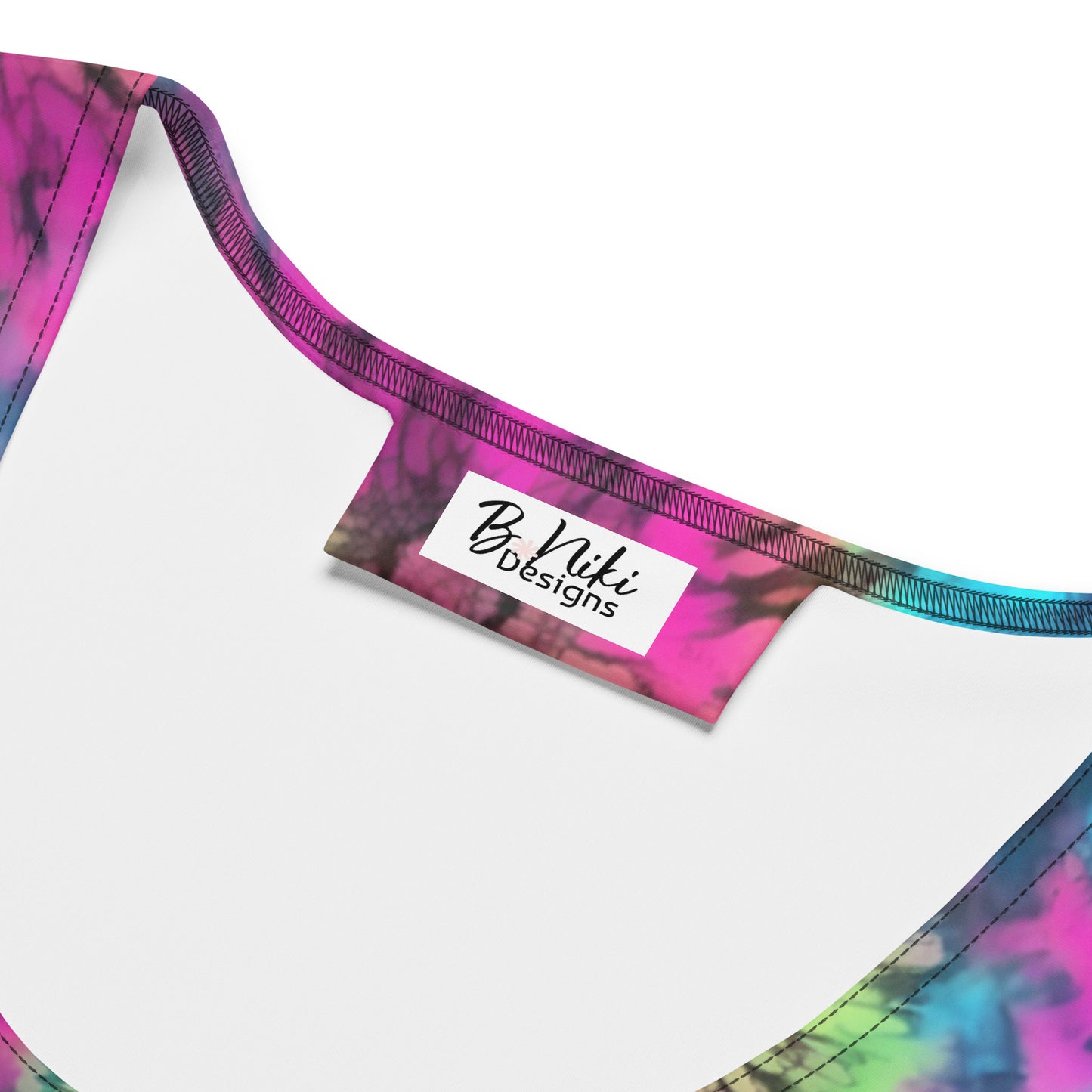 Floral Print Tie Dye Dress
