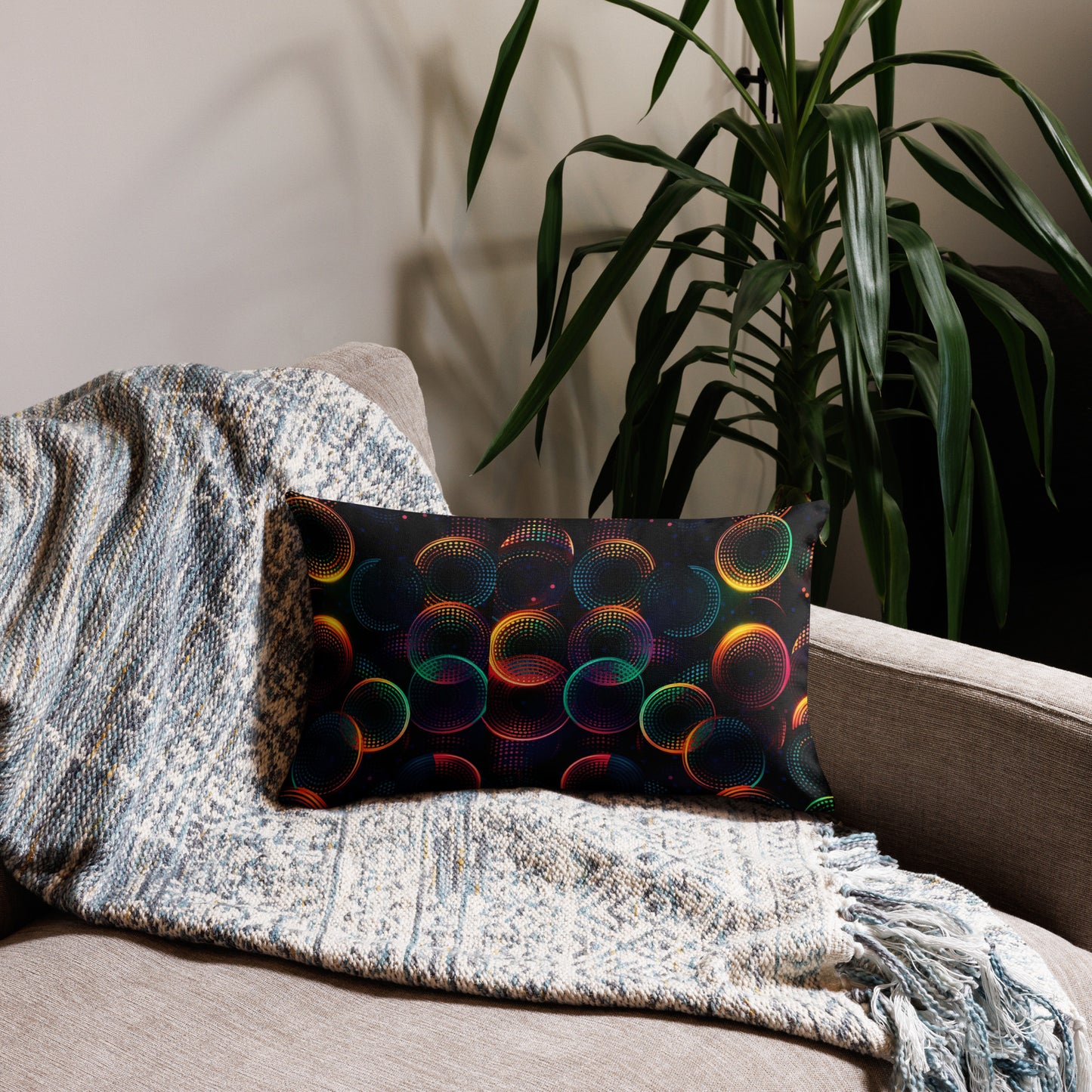 Circles of Light Pillows