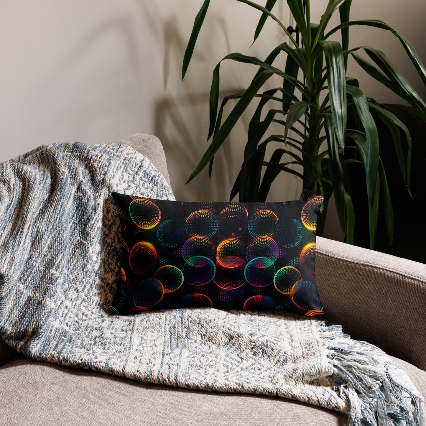 Circles of Light Pillows