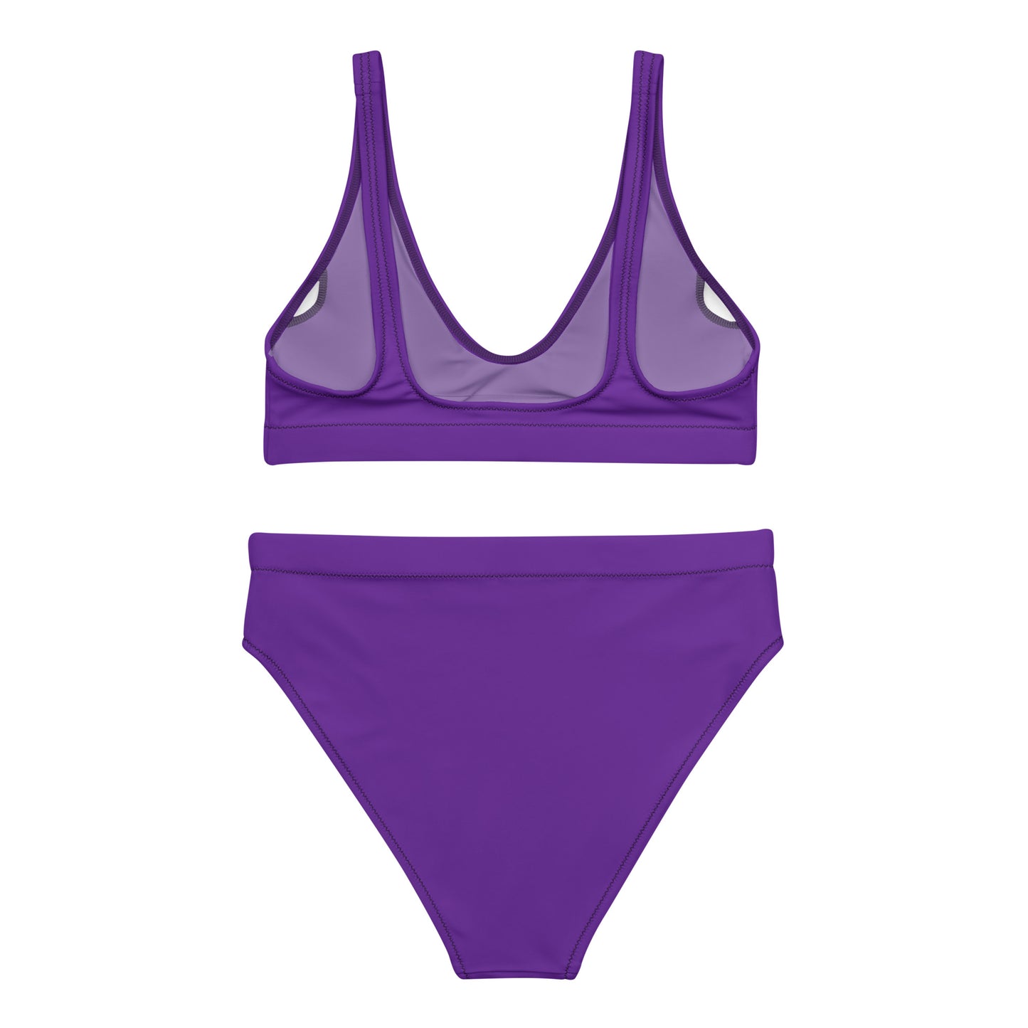 Hot Purple High-Waisted Bikini