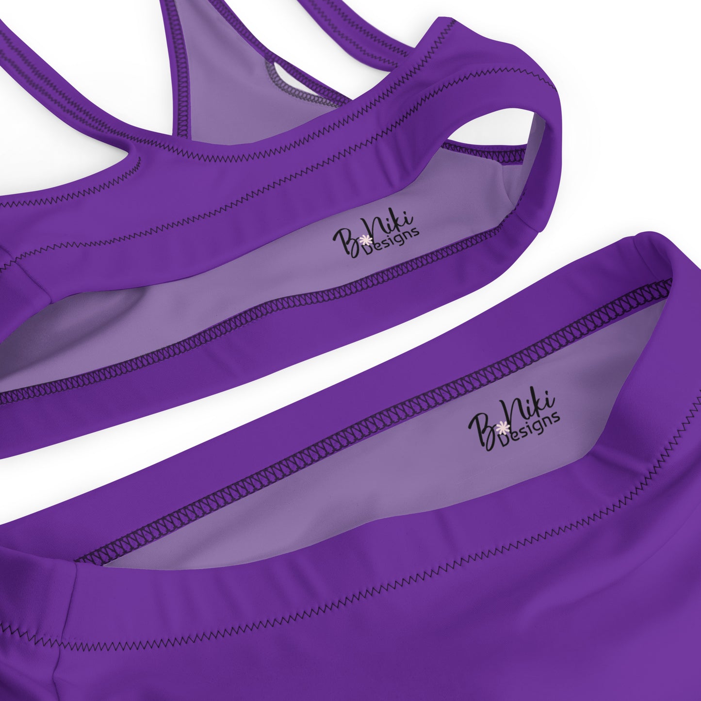 Hot Purple High-Waisted Bikini