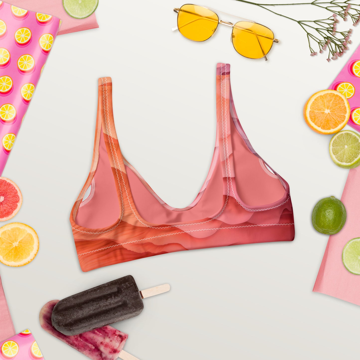 Sunset Ripple Bikini Top