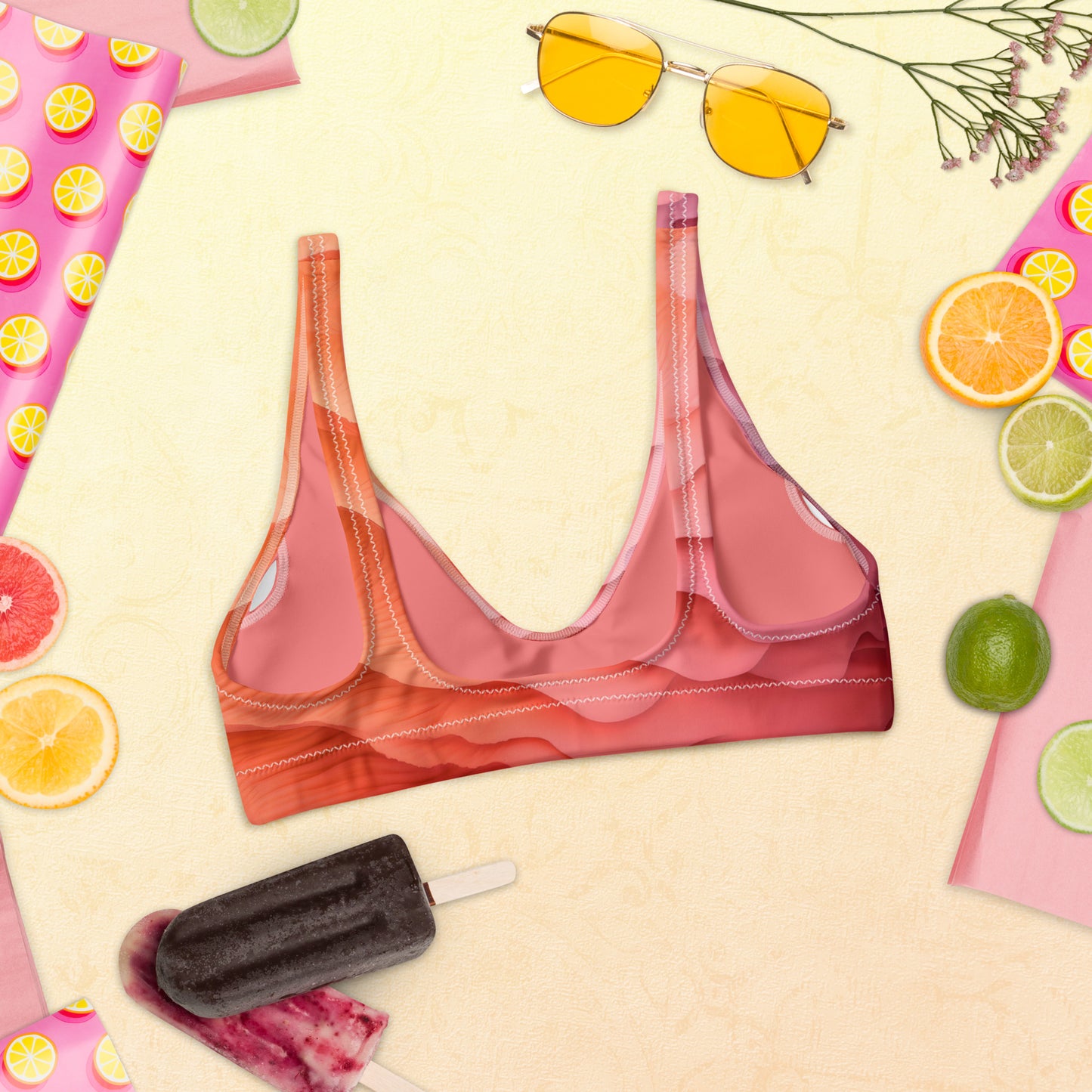 Sunset Ripple Bikini Top