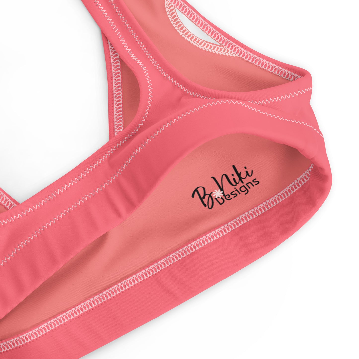 Hot Coral Padded Bikini Top