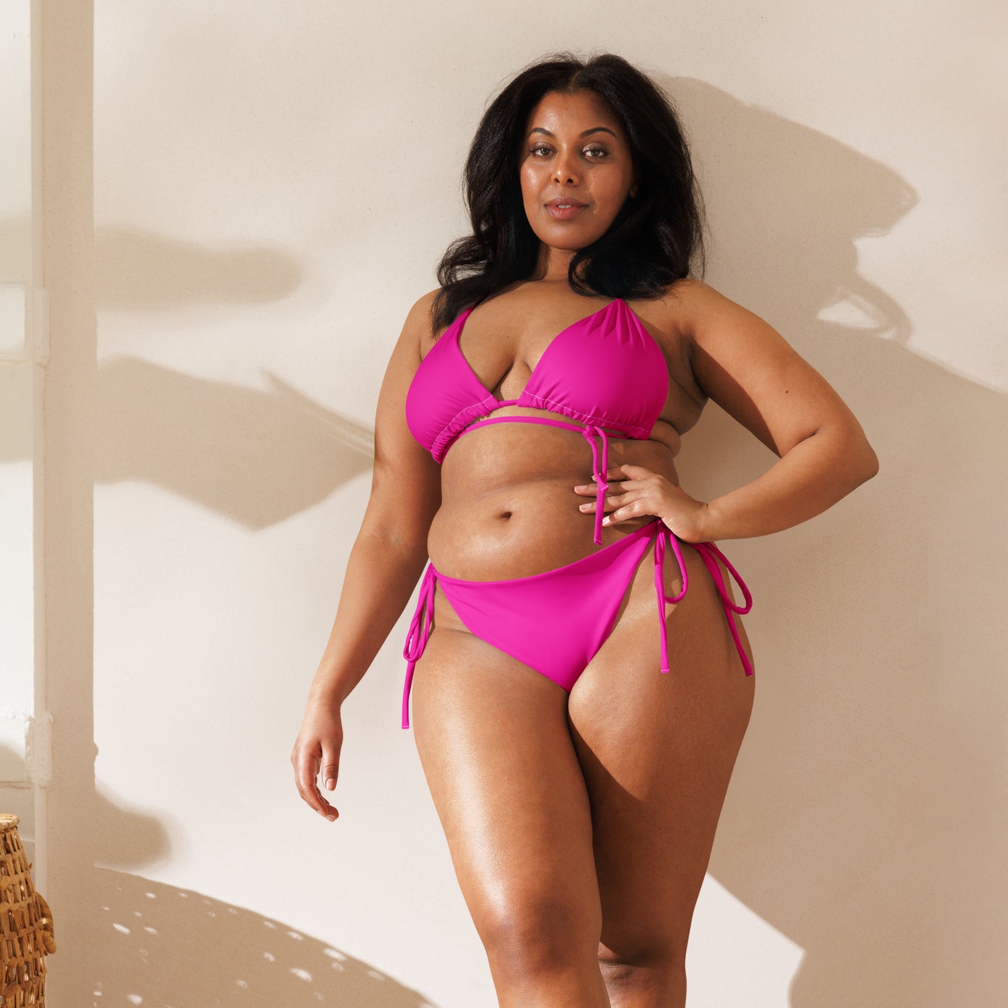 Hot Pink String Bikini