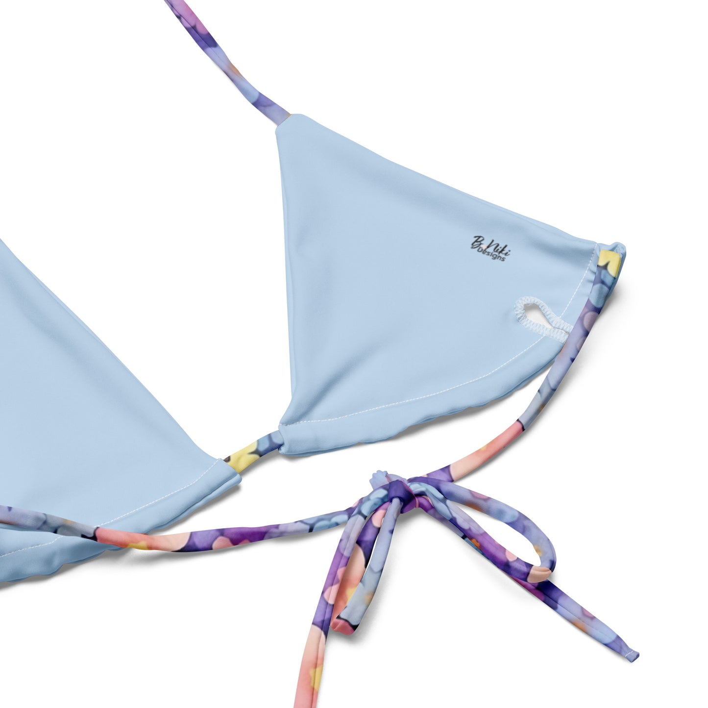 Pastel Watercolor Daisies All-over print recycled string bikini