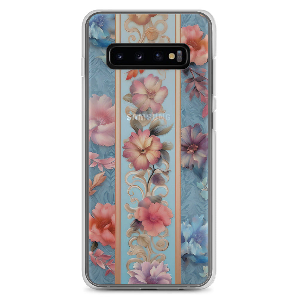 Floral Stripe Clear Case for Samsung®