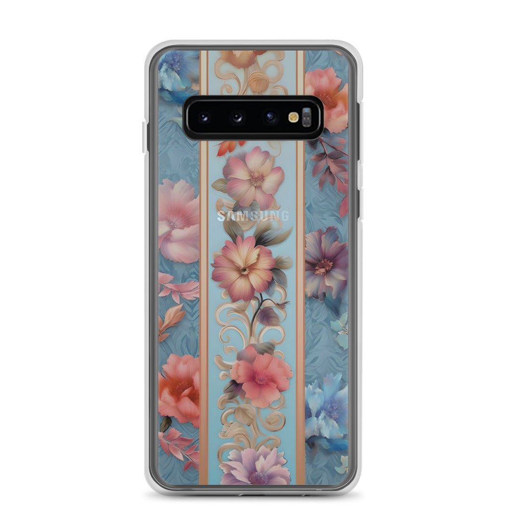 Floral Stripe Clear Case for Samsung®
