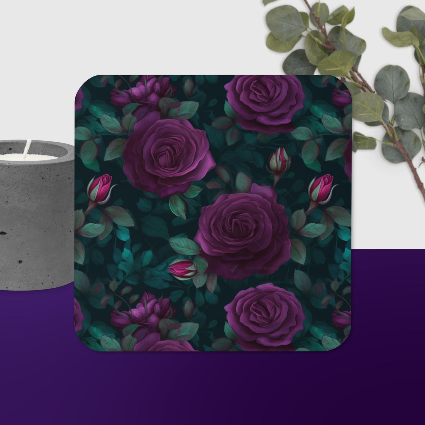 Purple Roses Coaster V2