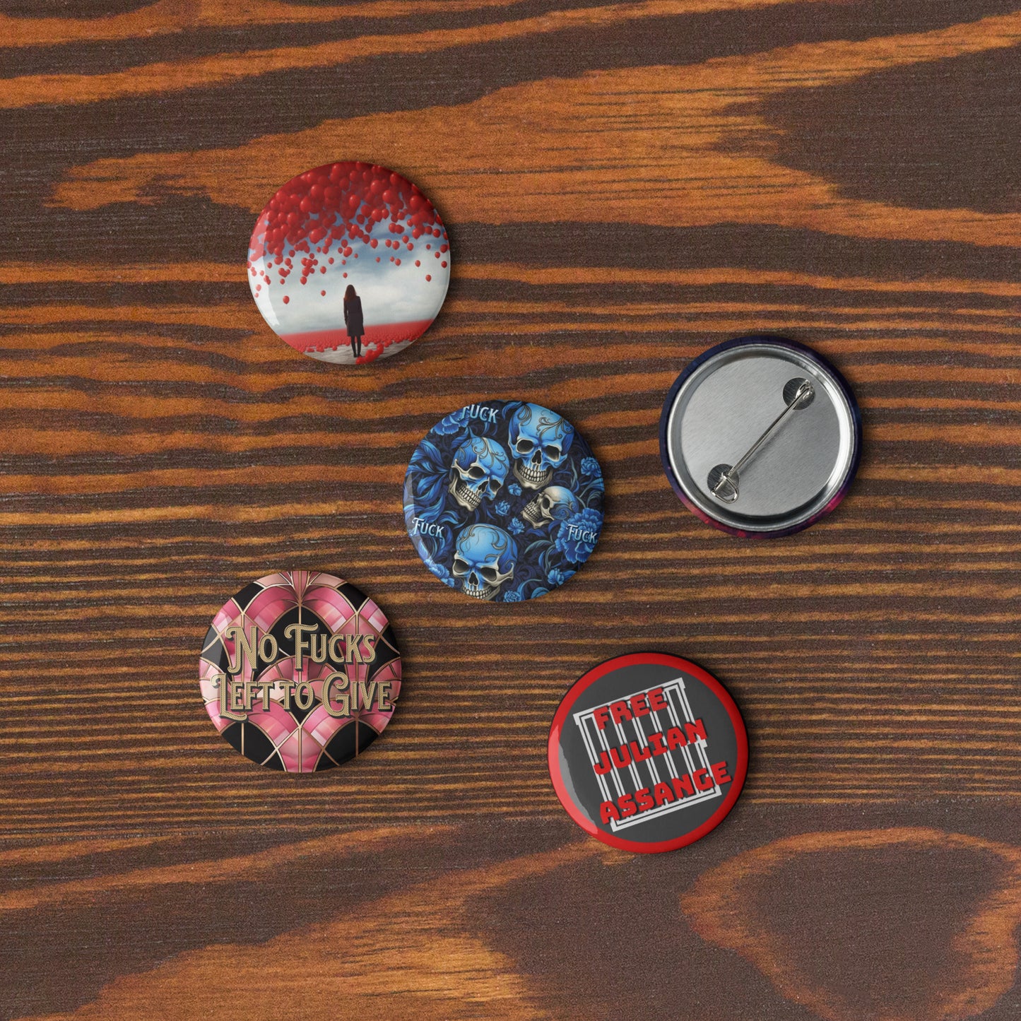 Free Julian Pin Buttons