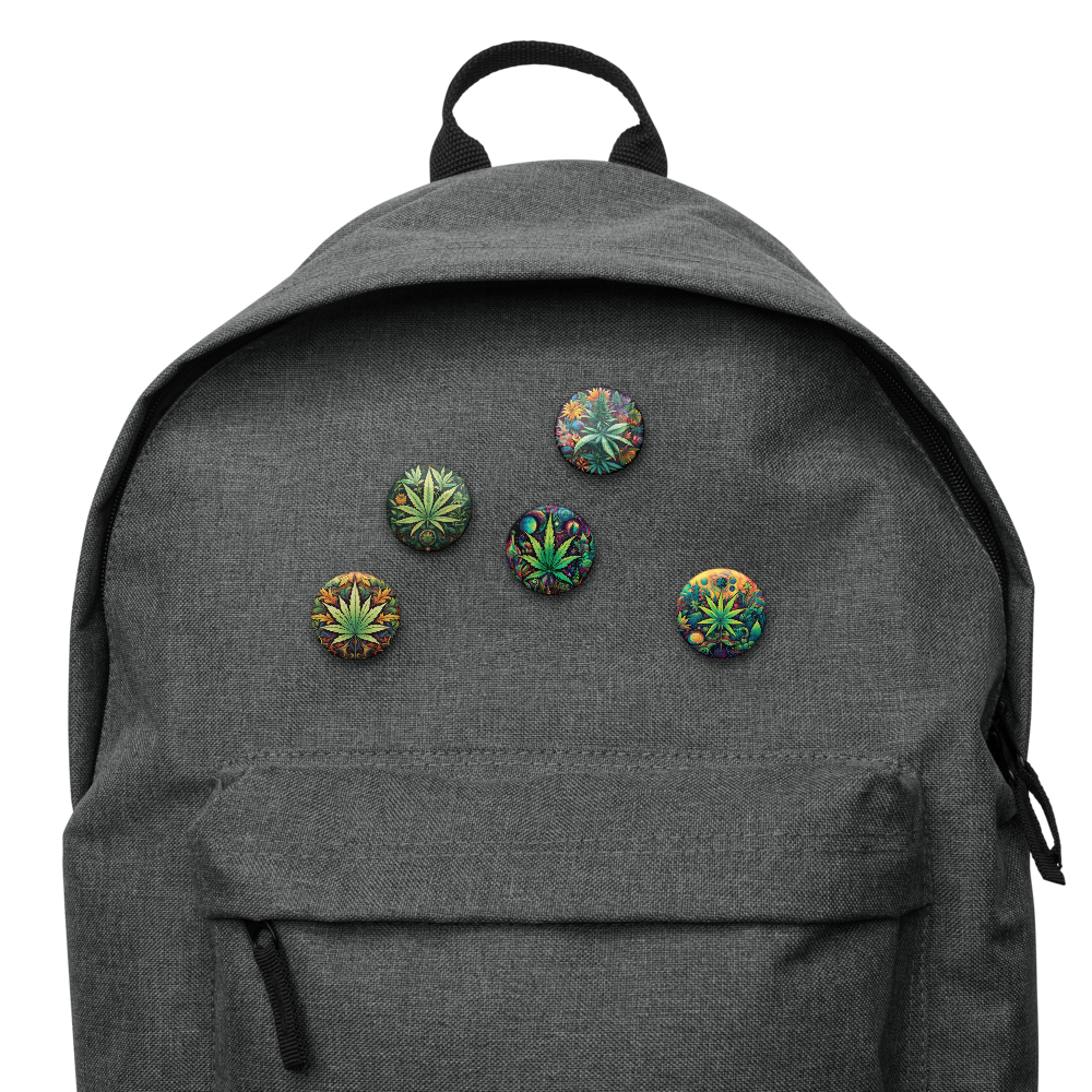 Cosmic Cannabis Set of Pin Buttons