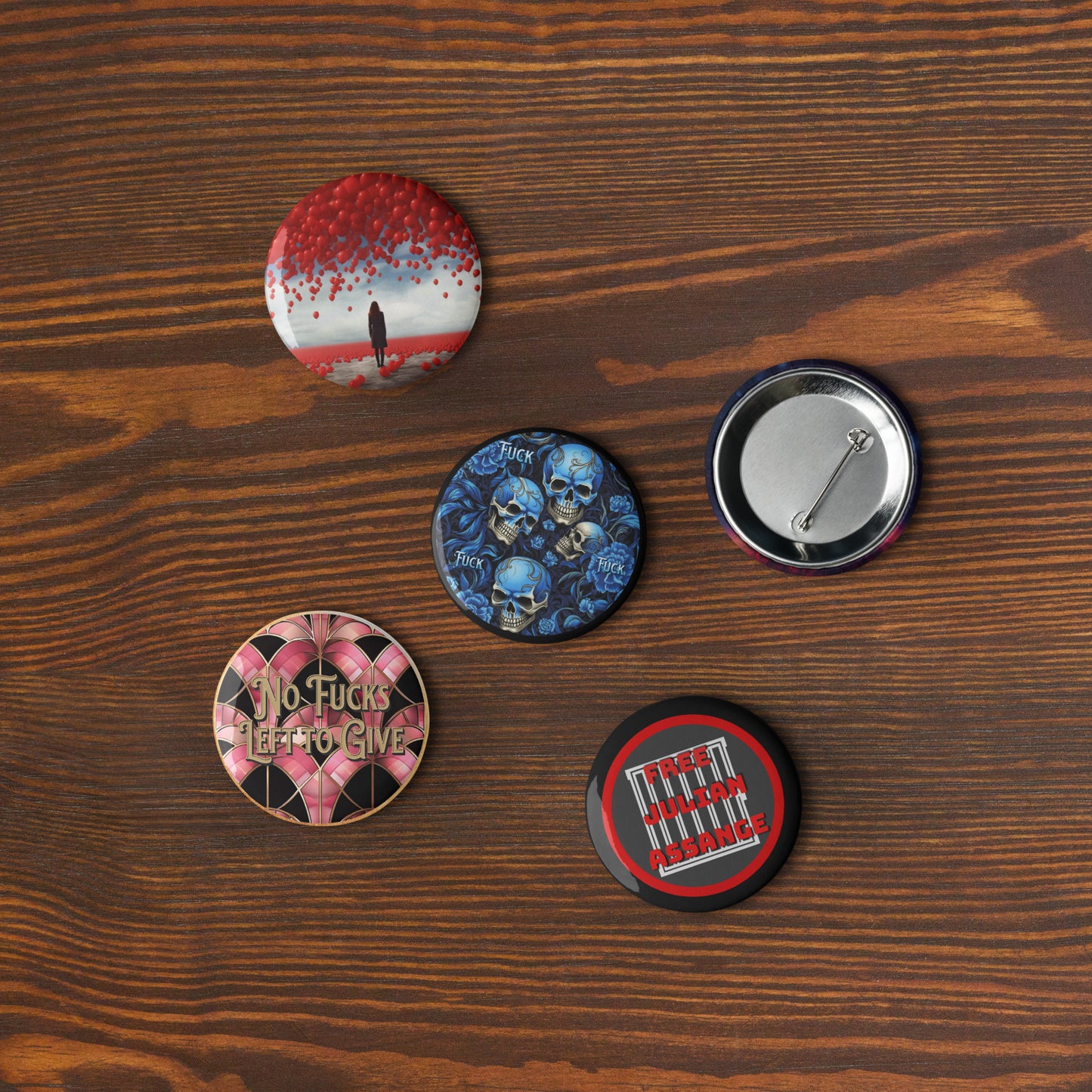 Free Julian Pin Buttons