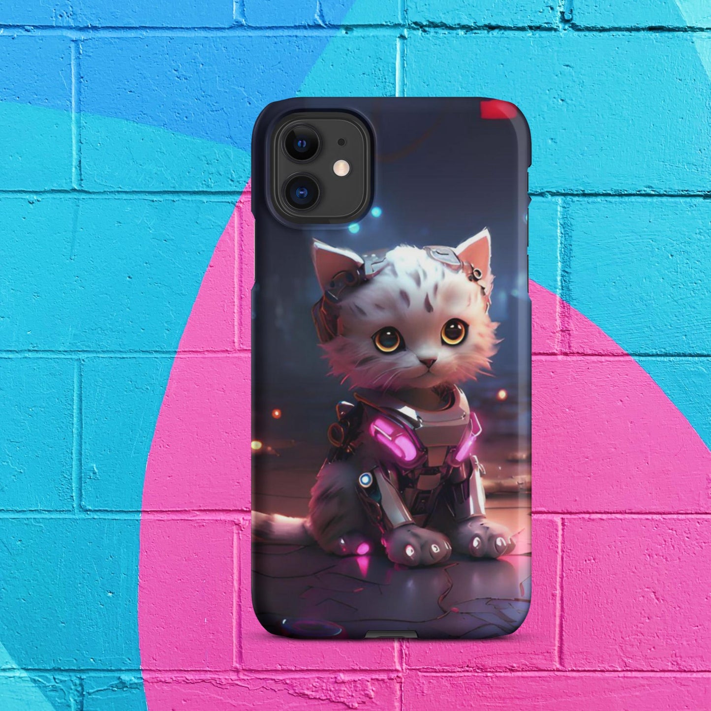 Cyberpunk Kitty Snap Case for iPhone®