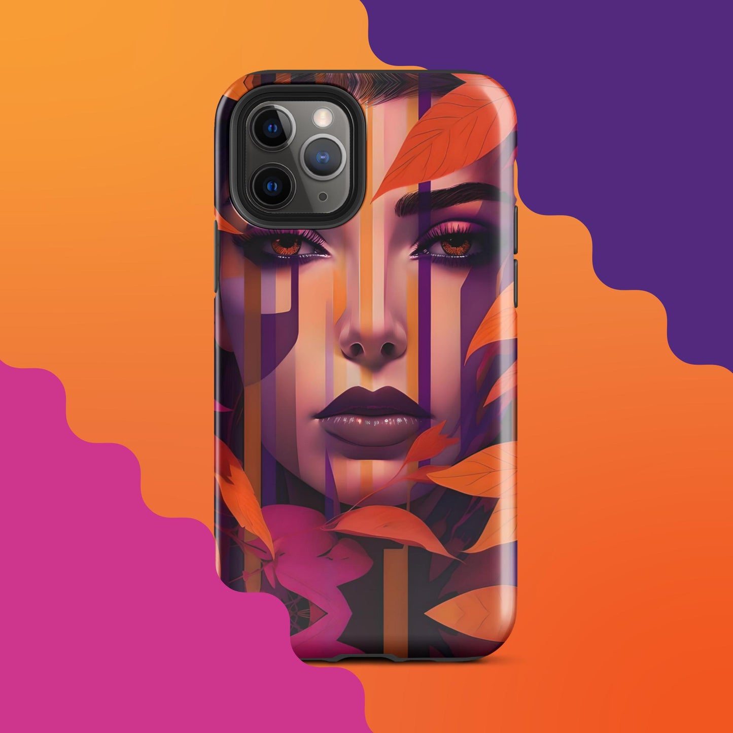 Lila's Autumn Splendor: Fall-Inspired Tough Case for iPhone®