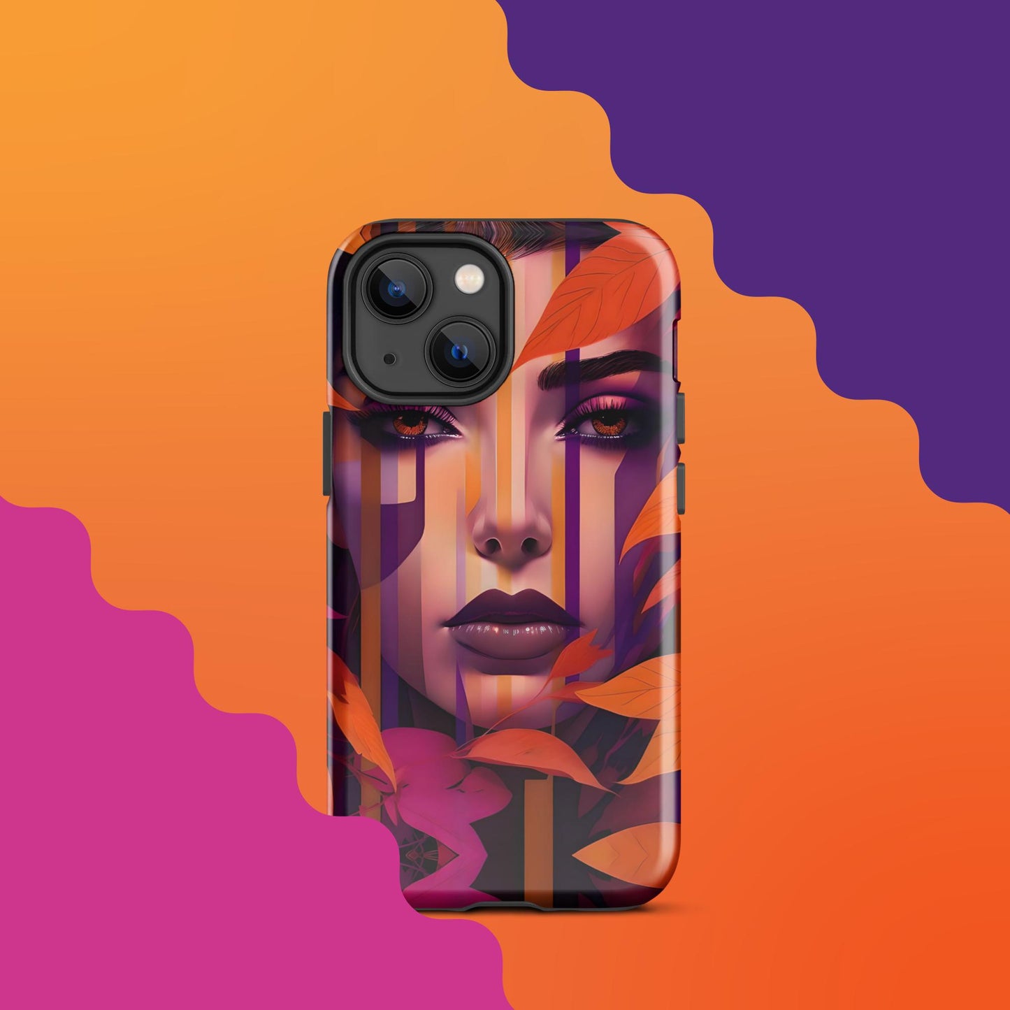 Lila's Autumn Splendor: Fall-Inspired Tough Case for iPhone®