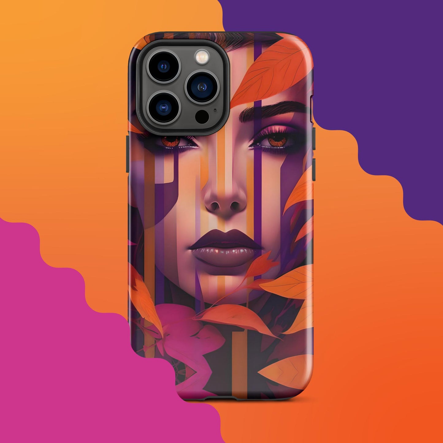 Lila's Autumn Splendor: Fall-Inspired Tough Case for iPhone®