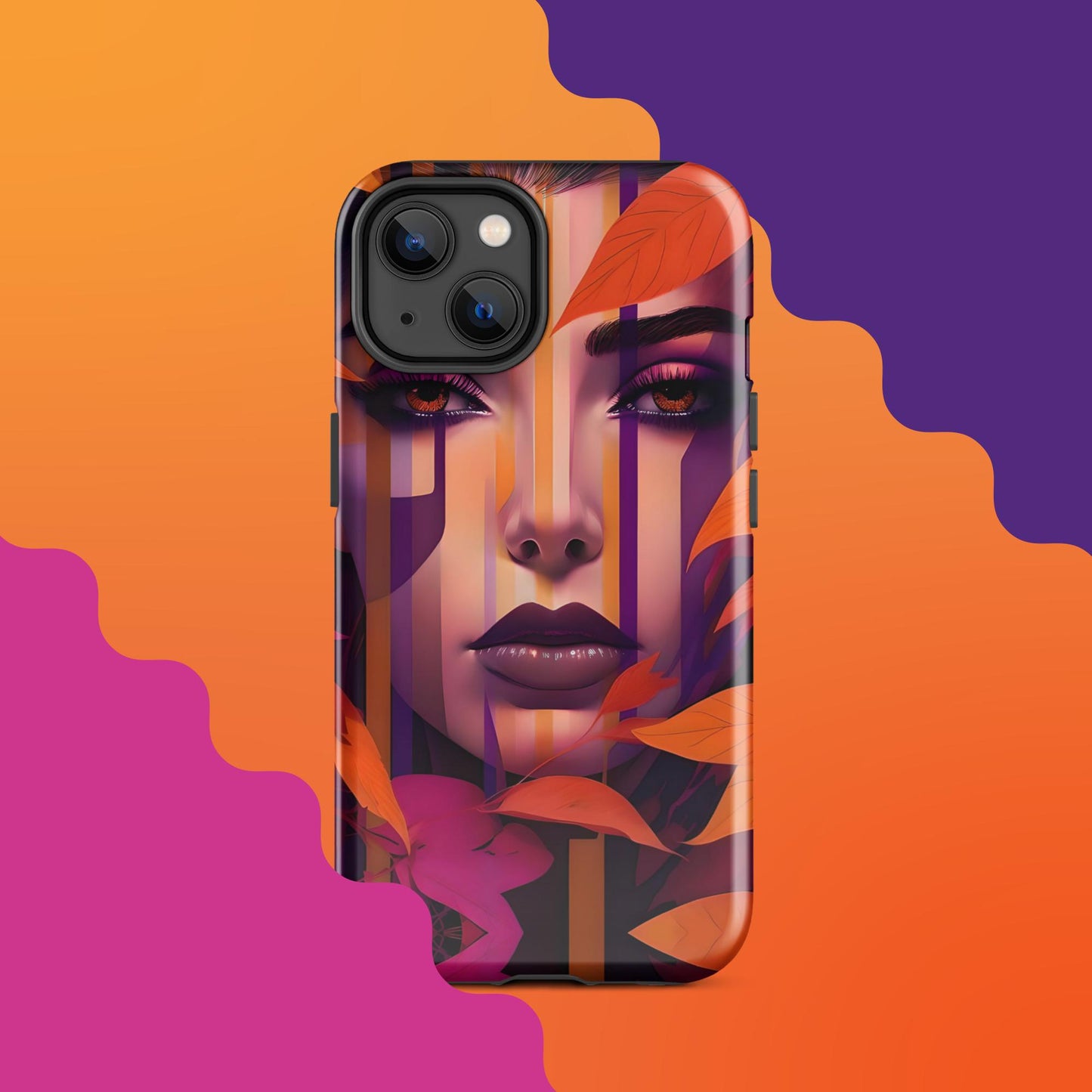 Lila's Autumn Splendor: Fall-Inspired Tough Case for iPhone®