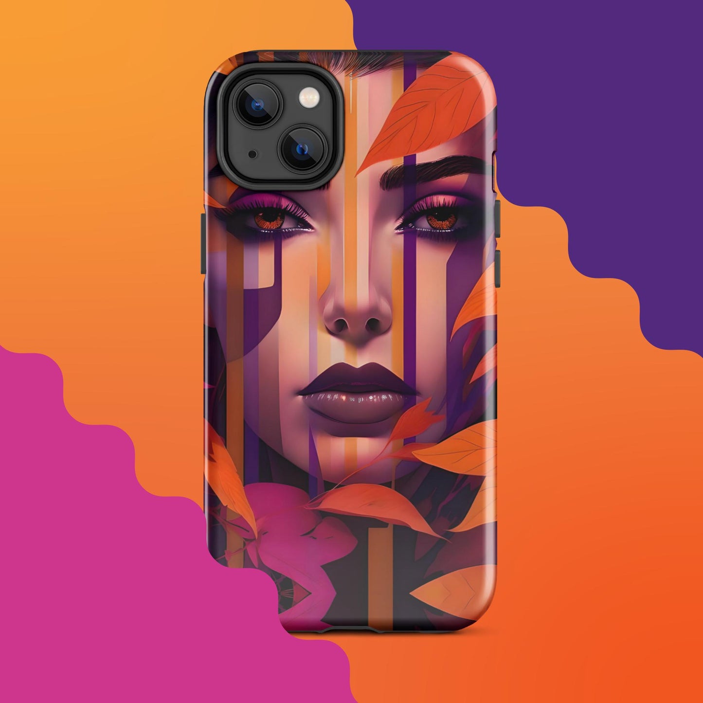 Lila's Autumn Splendor: Fall-Inspired Tough Case for iPhone®