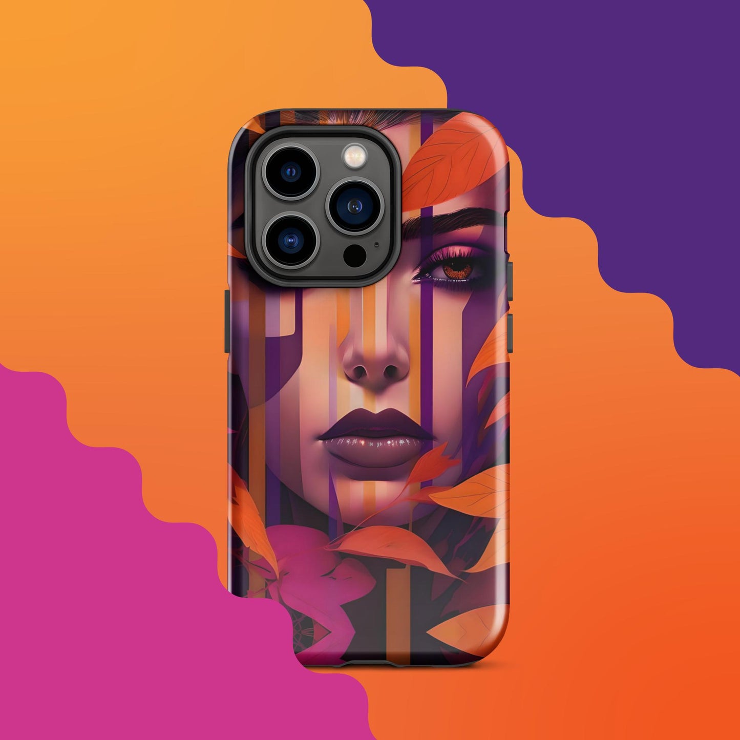 Lila's Autumn Splendor: Fall-Inspired Tough Case for iPhone®