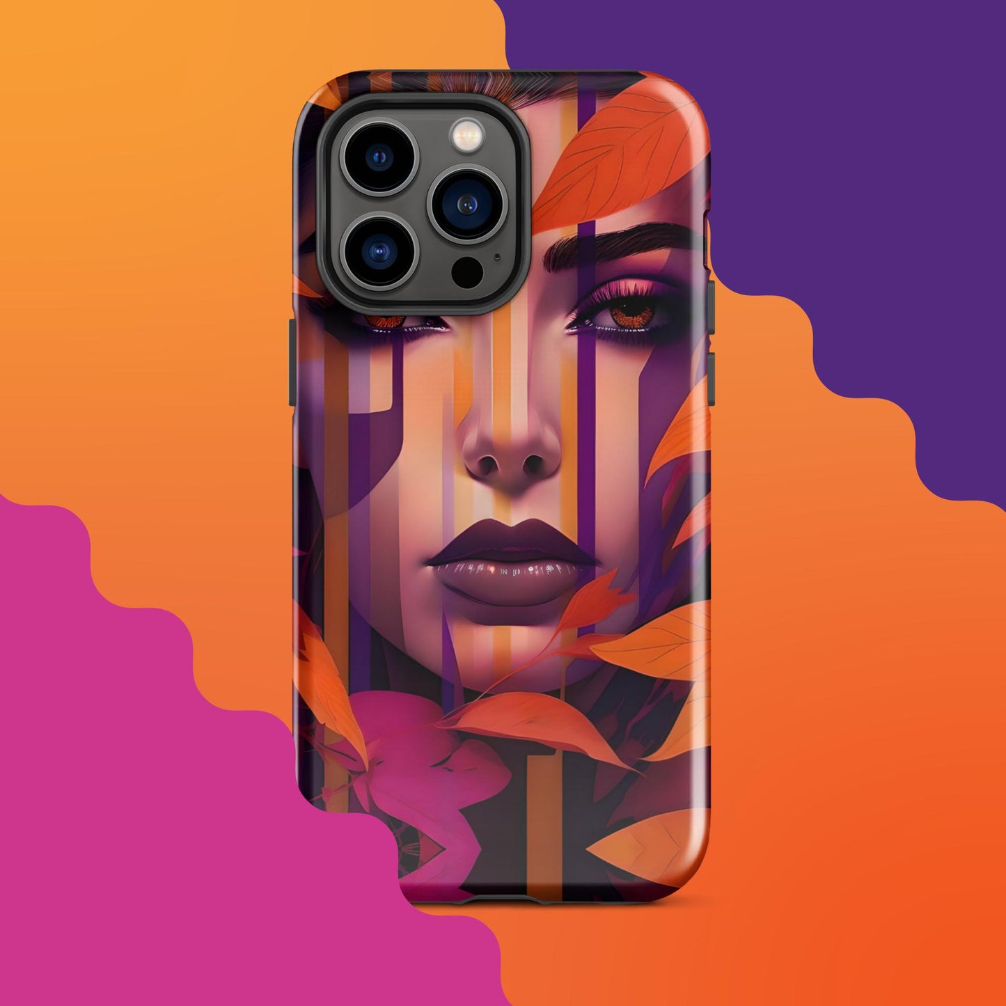 Lila's Autumn Splendor: Fall-Inspired Tough Case for iPhone®