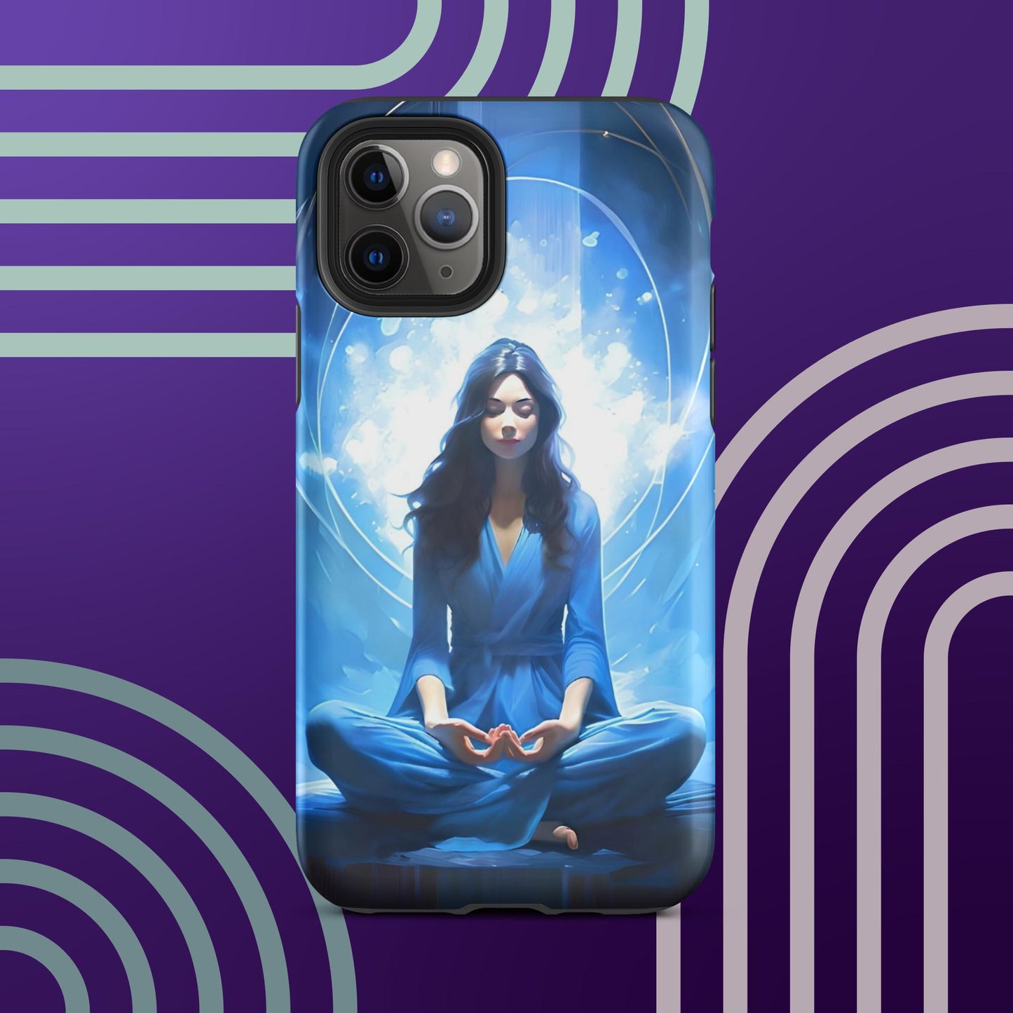 Serene Meditation Tough Case for iPhone®