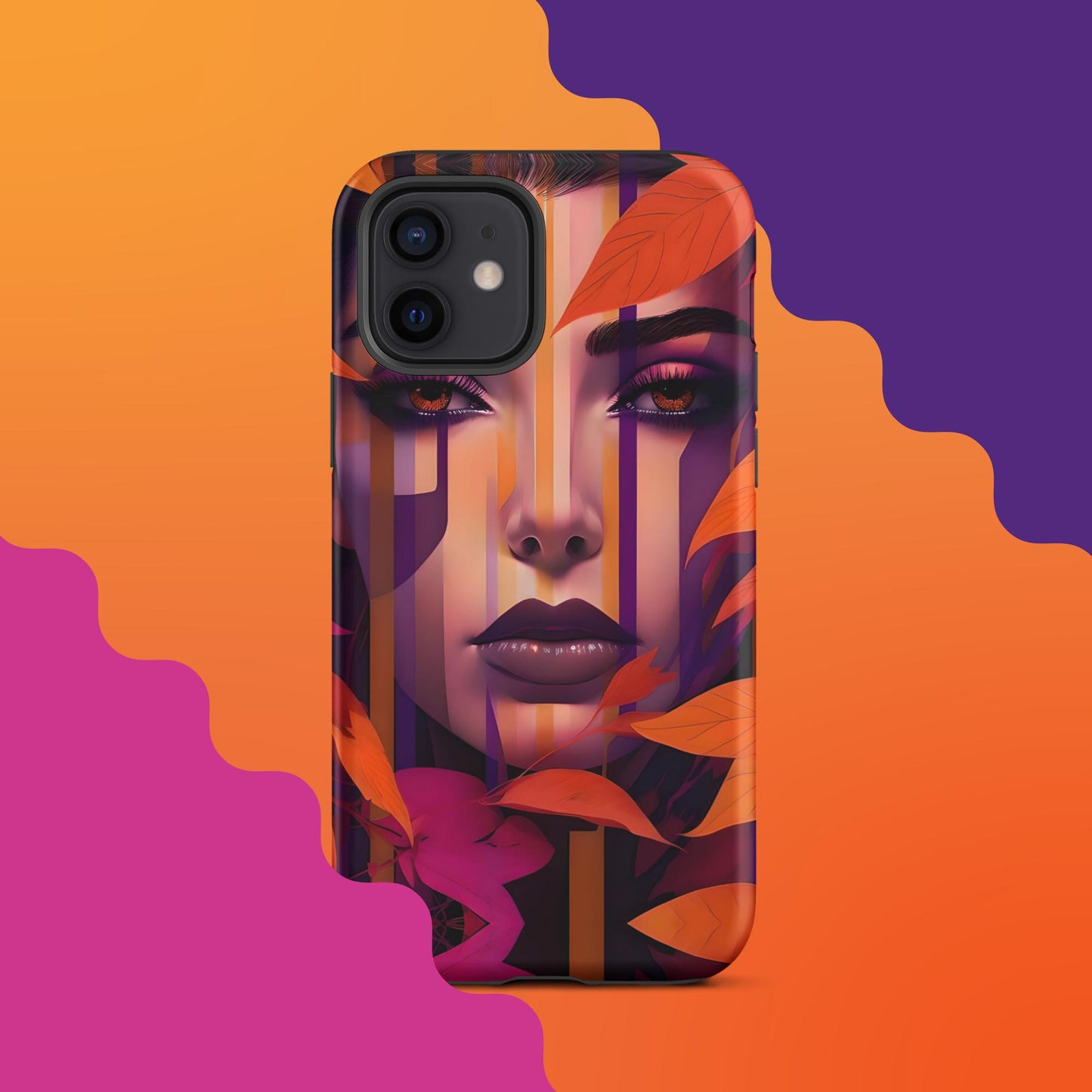 Lila's Autumn Splendor: Fall-Inspired Tough Case for iPhone®