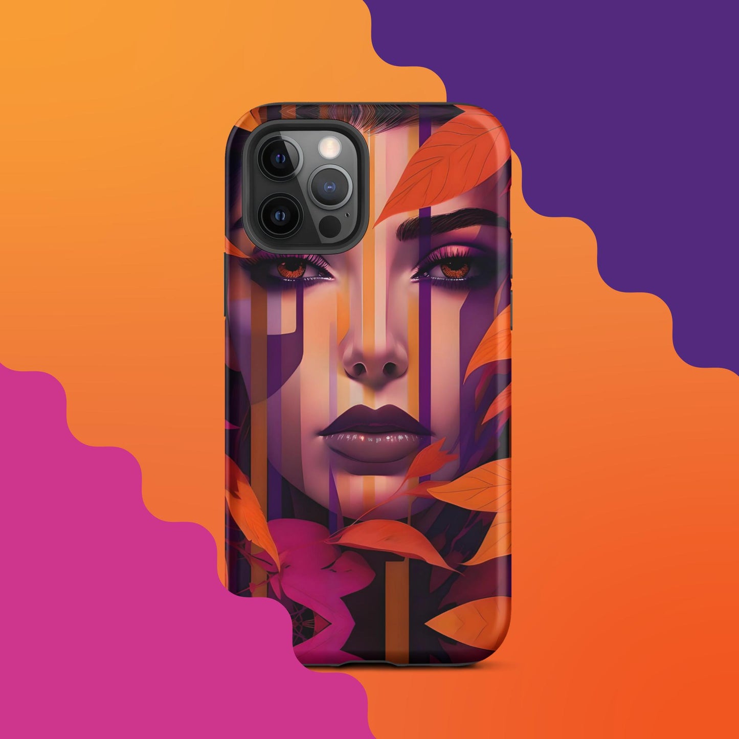 Lila's Autumn Splendor: Fall-Inspired Tough Case for iPhone®