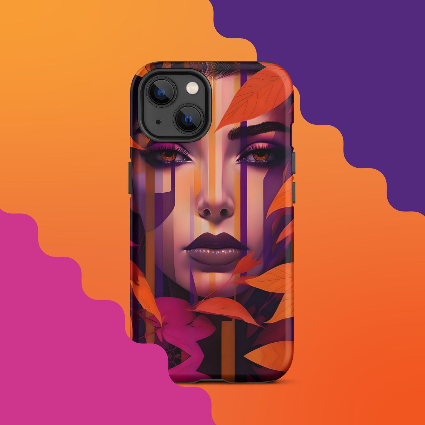 Lila's Autumn Splendor: Fall-Inspired Tough Case for iPhone®