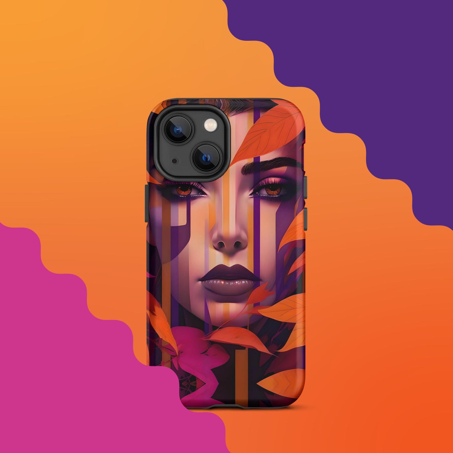 Lila's Autumn Splendor: Fall-Inspired Tough Case for iPhone®