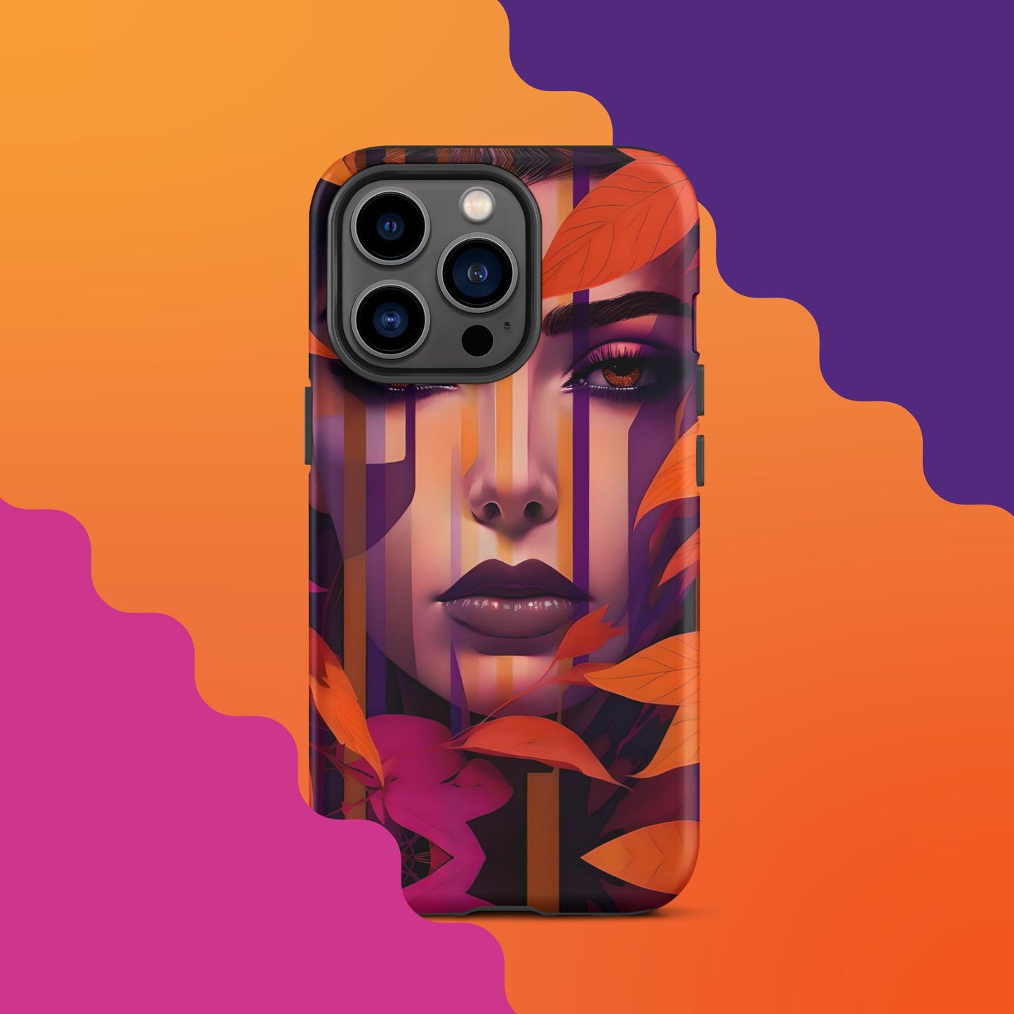 Lila's Autumn Splendor: Fall-Inspired Tough Case for iPhone®