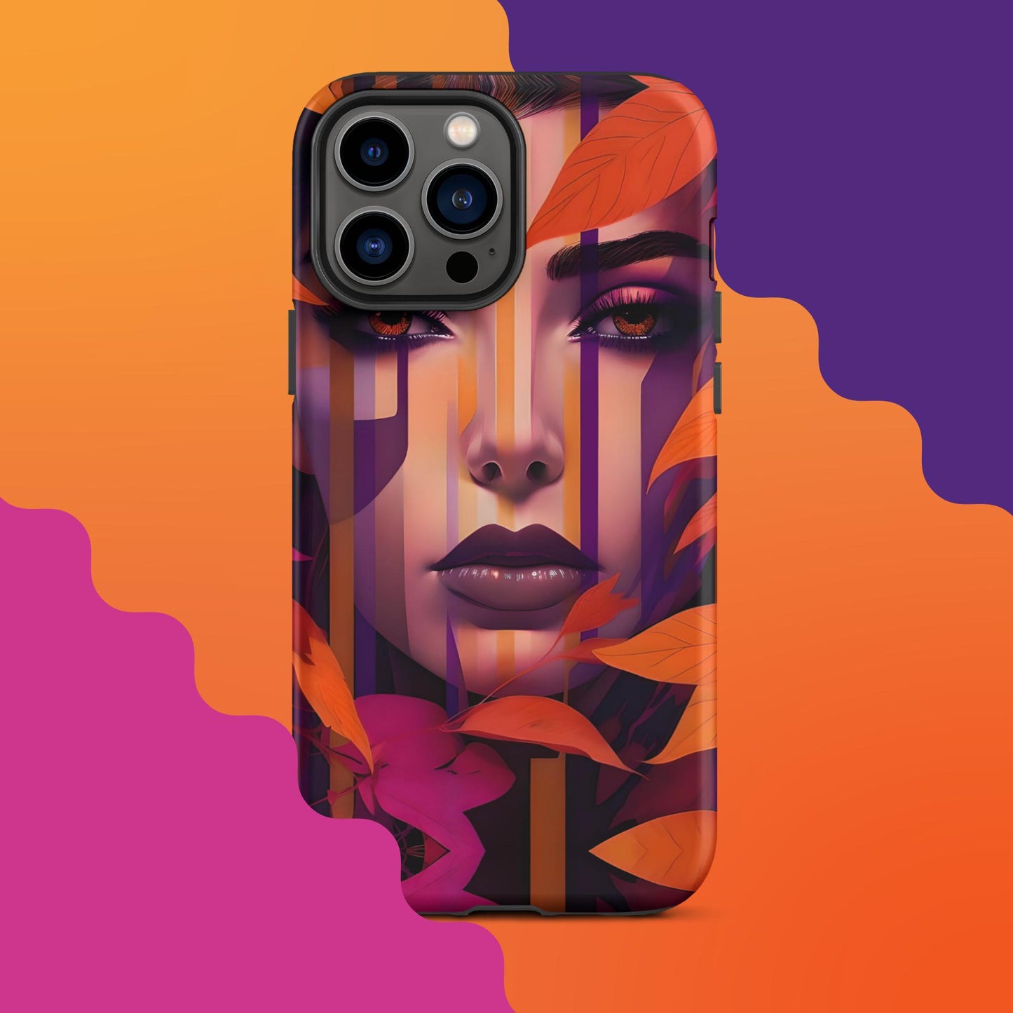 Lila's Autumn Splendor: Fall-Inspired Tough Case for iPhone®