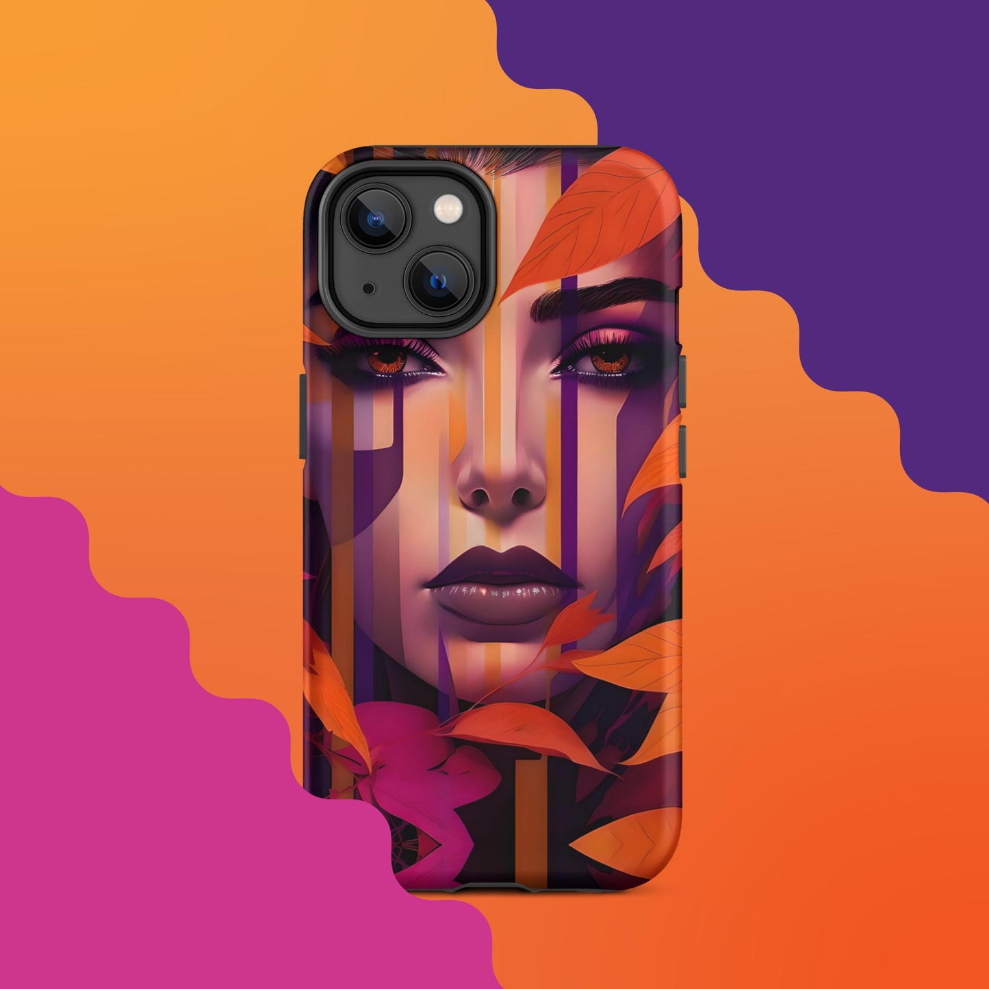 Lila's Autumn Splendor: Fall-Inspired Tough Case for iPhone®
