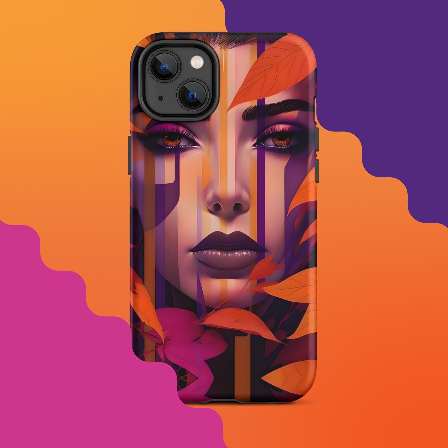 Lila's Autumn Splendor: Fall-Inspired Tough Case for iPhone®