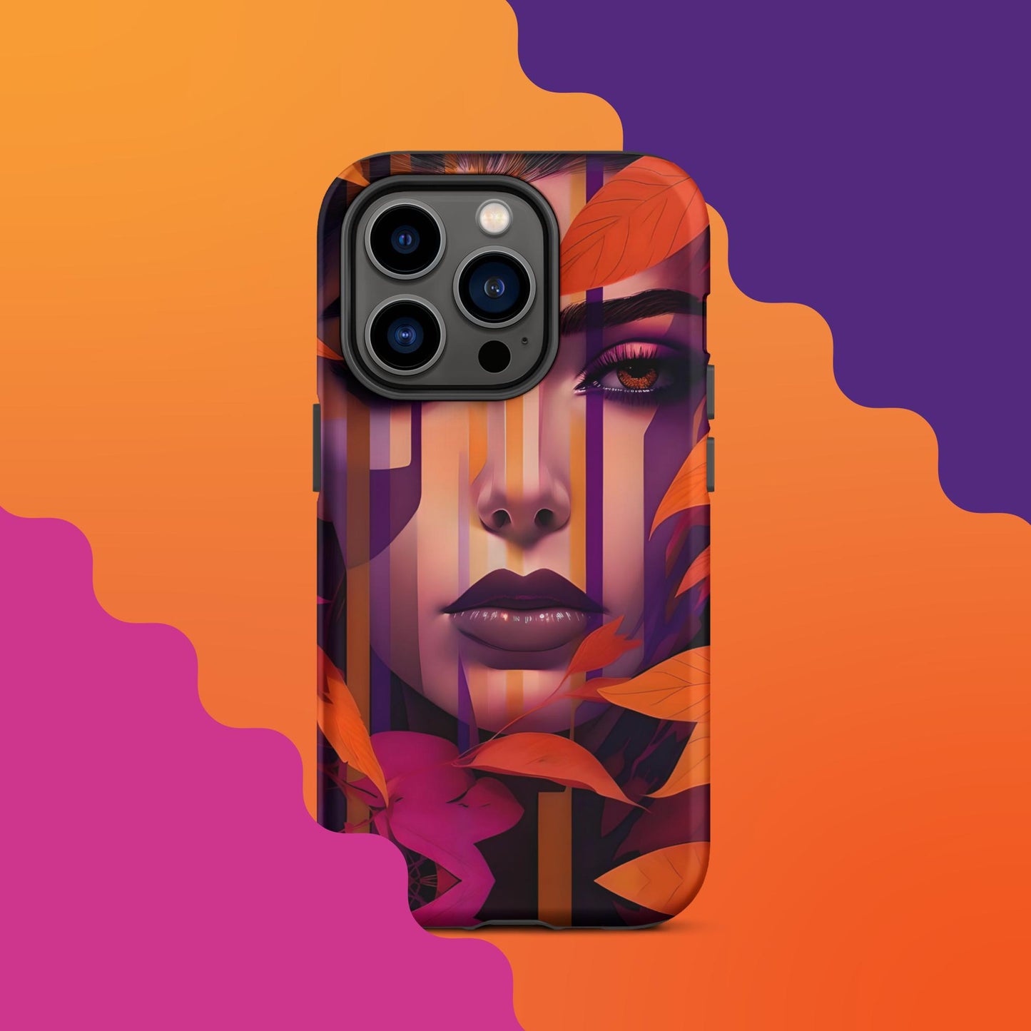 Lila's Autumn Splendor: Fall-Inspired Tough Case for iPhone®