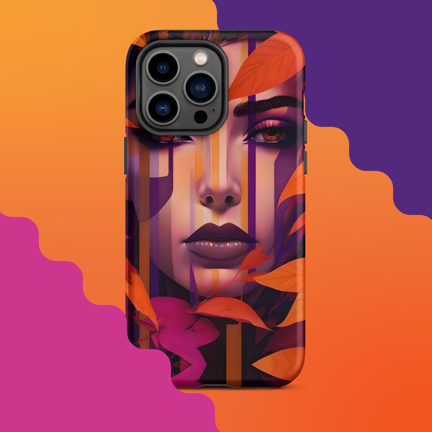 Lila's Autumn Splendor: Fall-Inspired Tough Case for iPhone®