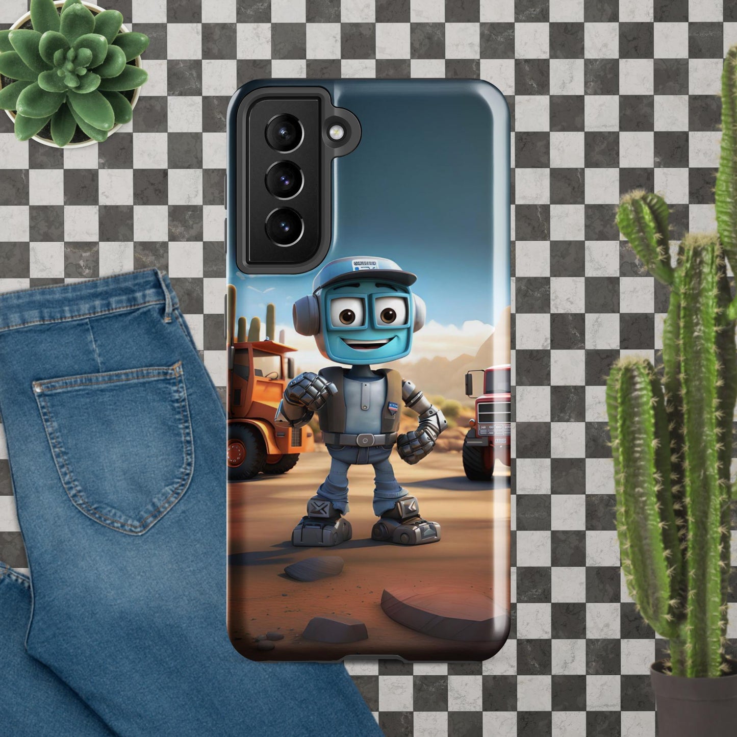 Robo-Dale-O the TruckerBot Tough case for Samsung®