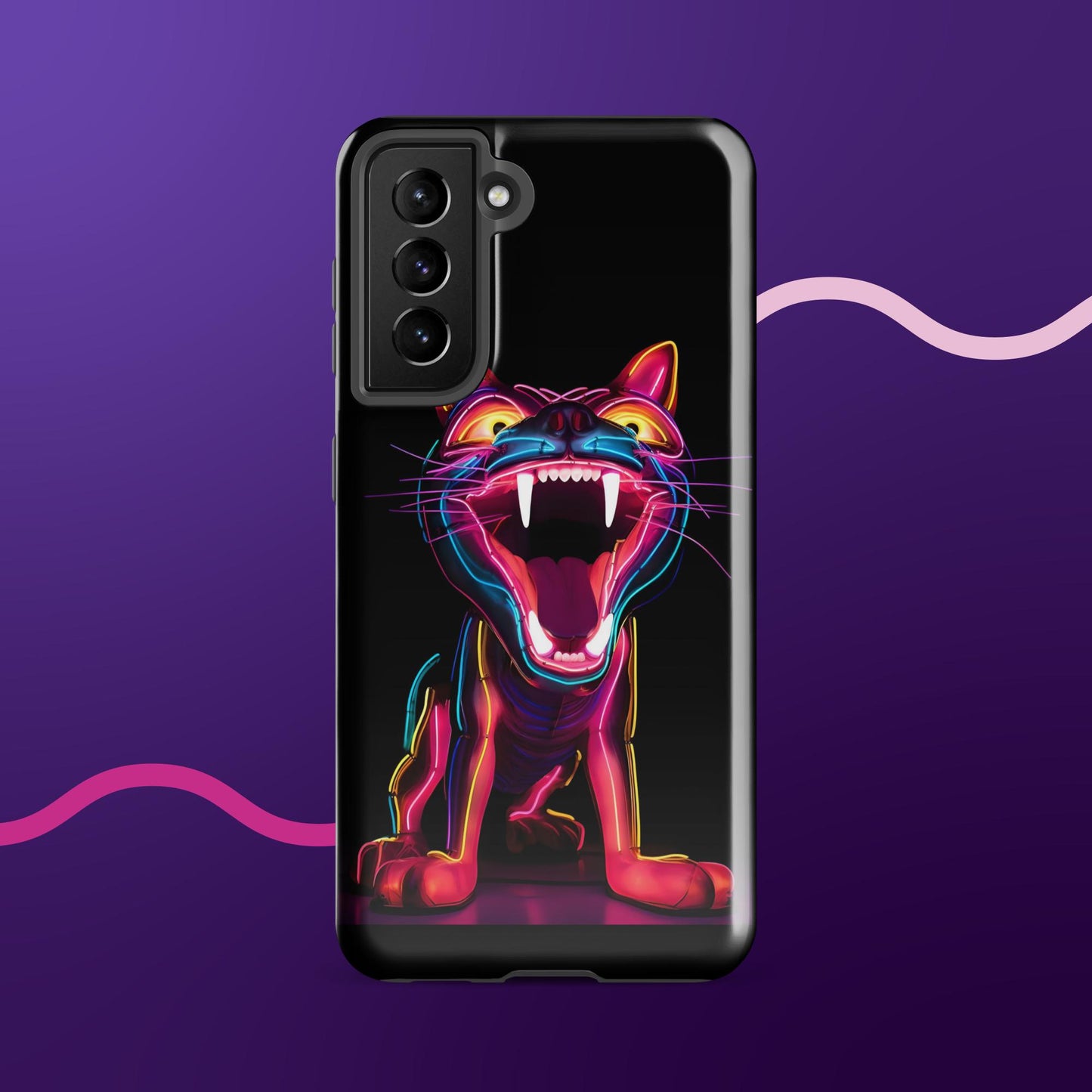 Leon the Neon Cat Tough Case for Samsung®
