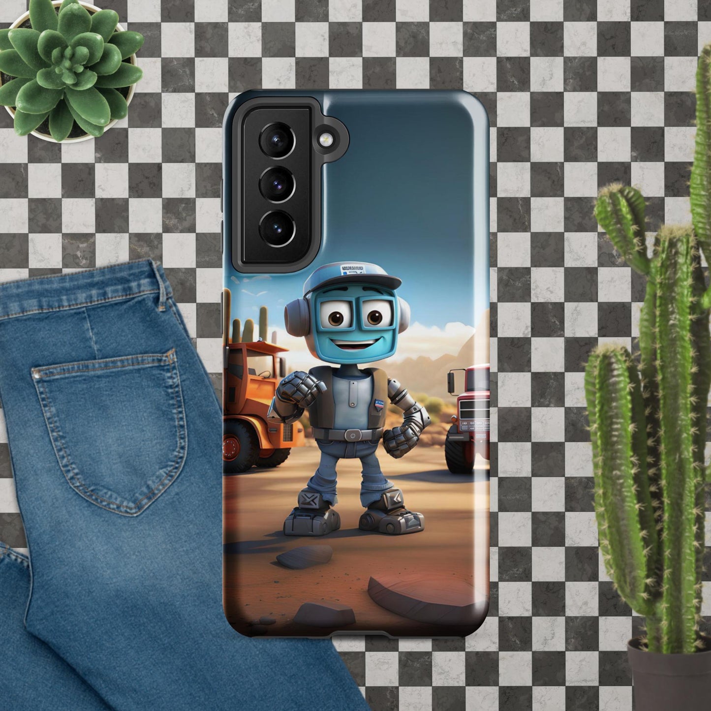 Robo-Dale-O the TruckerBot Tough case for Samsung®