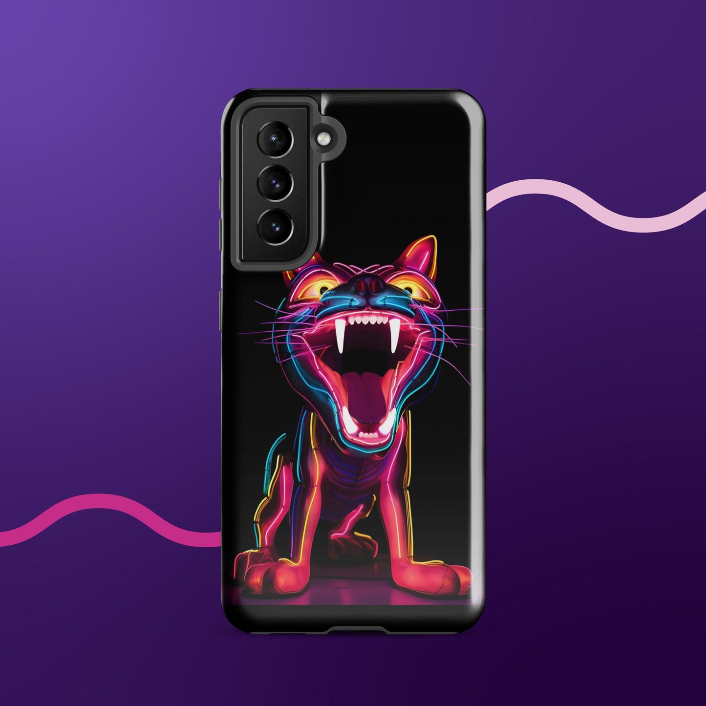 Leon the Neon Cat Tough Case for Samsung®