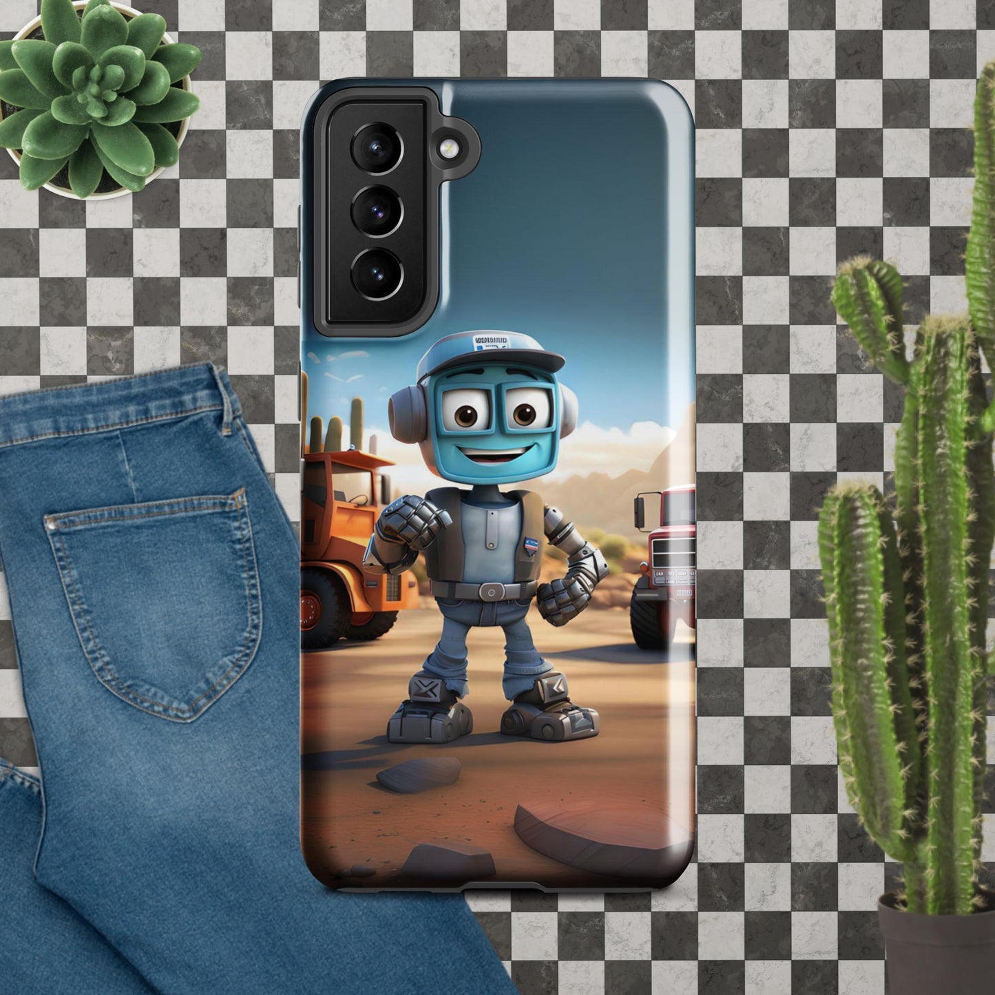 Robo-Dale-O the TruckerBot Tough case for Samsung®