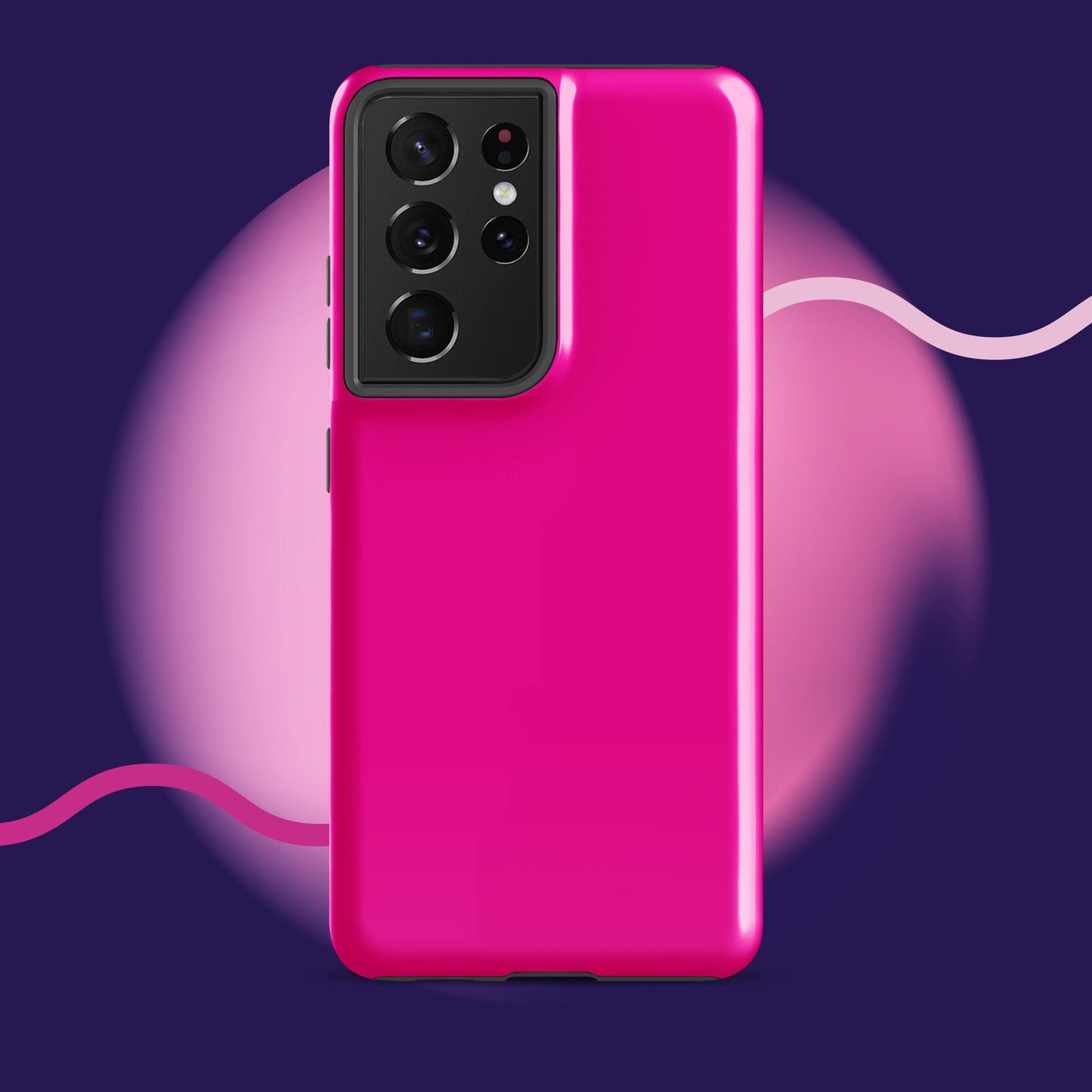 Hot Pink Tough Case for Samsung®