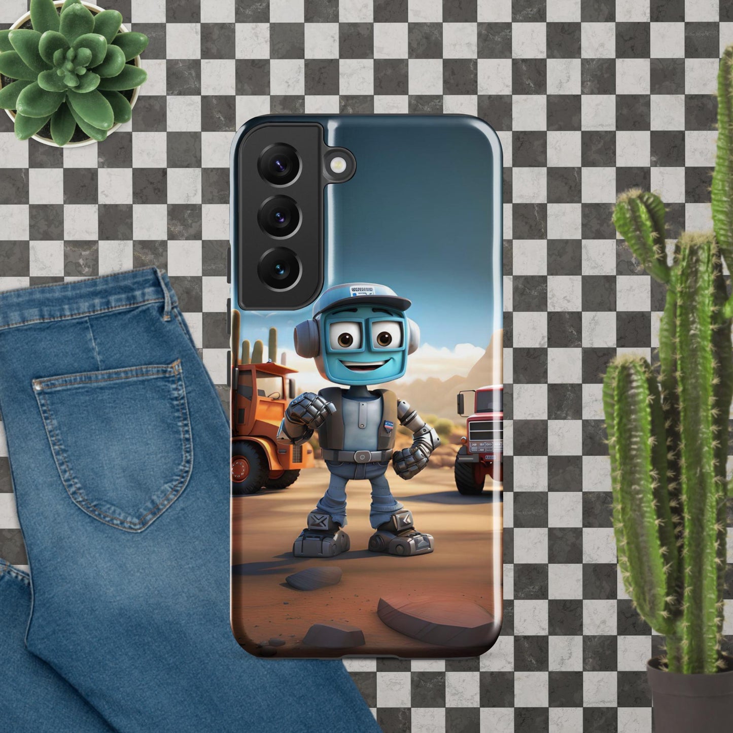Robo-Dale-O the TruckerBot Tough case for Samsung®