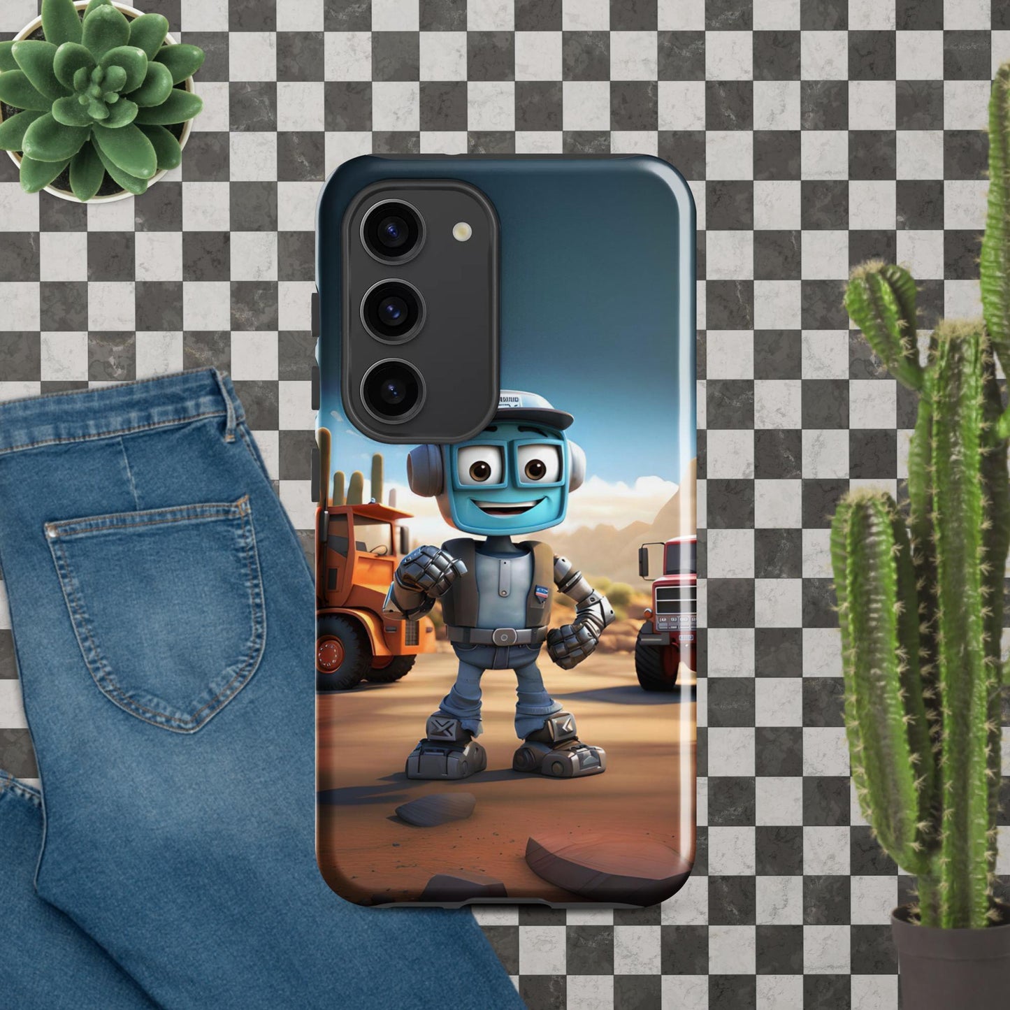 Robo-Dale-O the TruckerBot Tough case for Samsung®