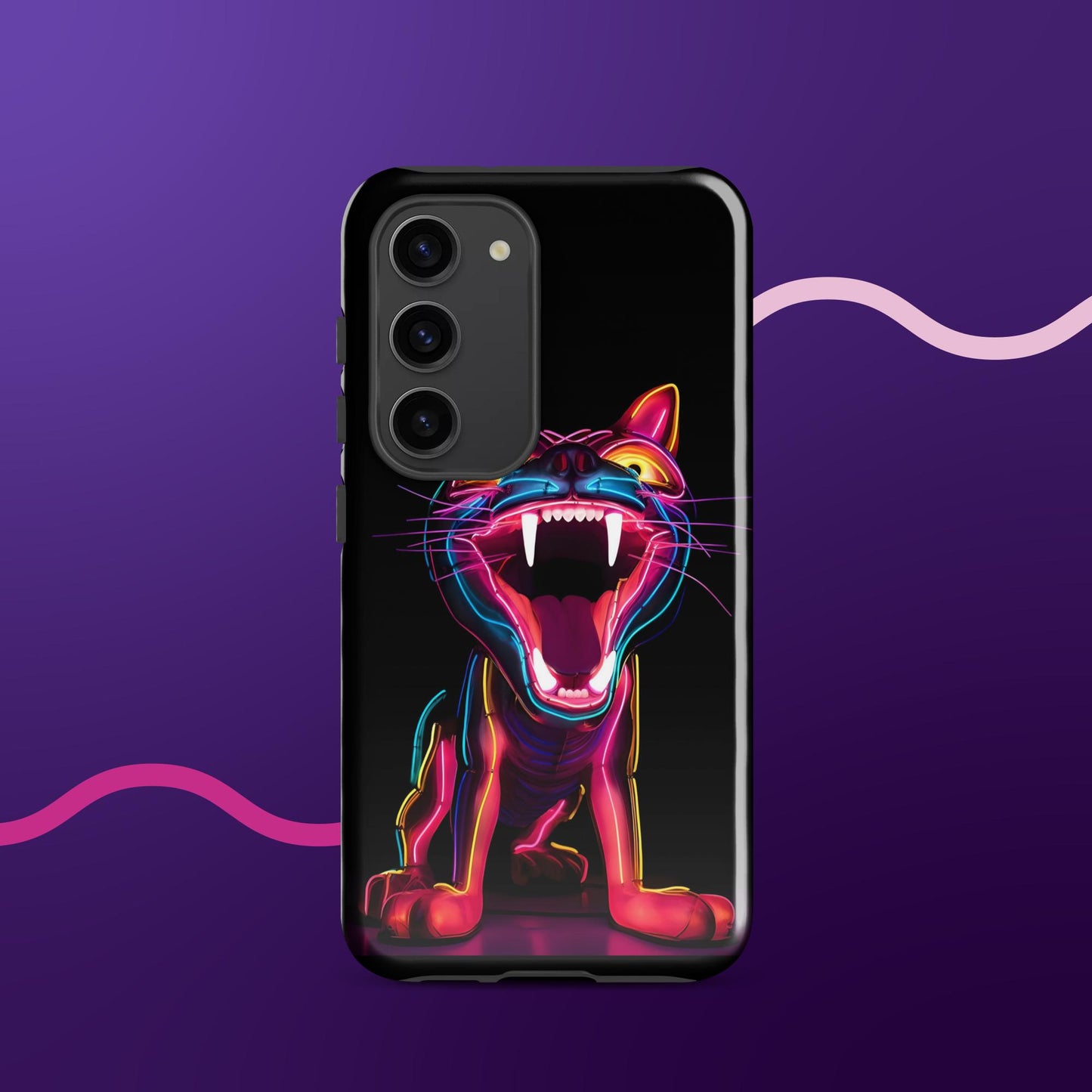 Leon the Neon Cat Tough Case for Samsung®