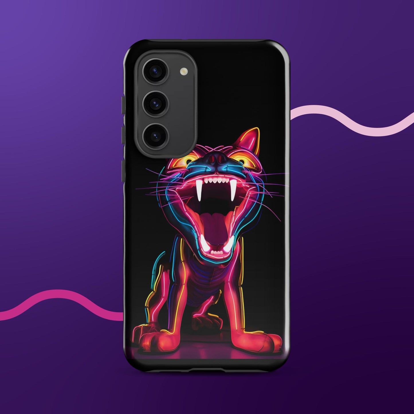 Leon the Neon Cat Tough Case for Samsung®