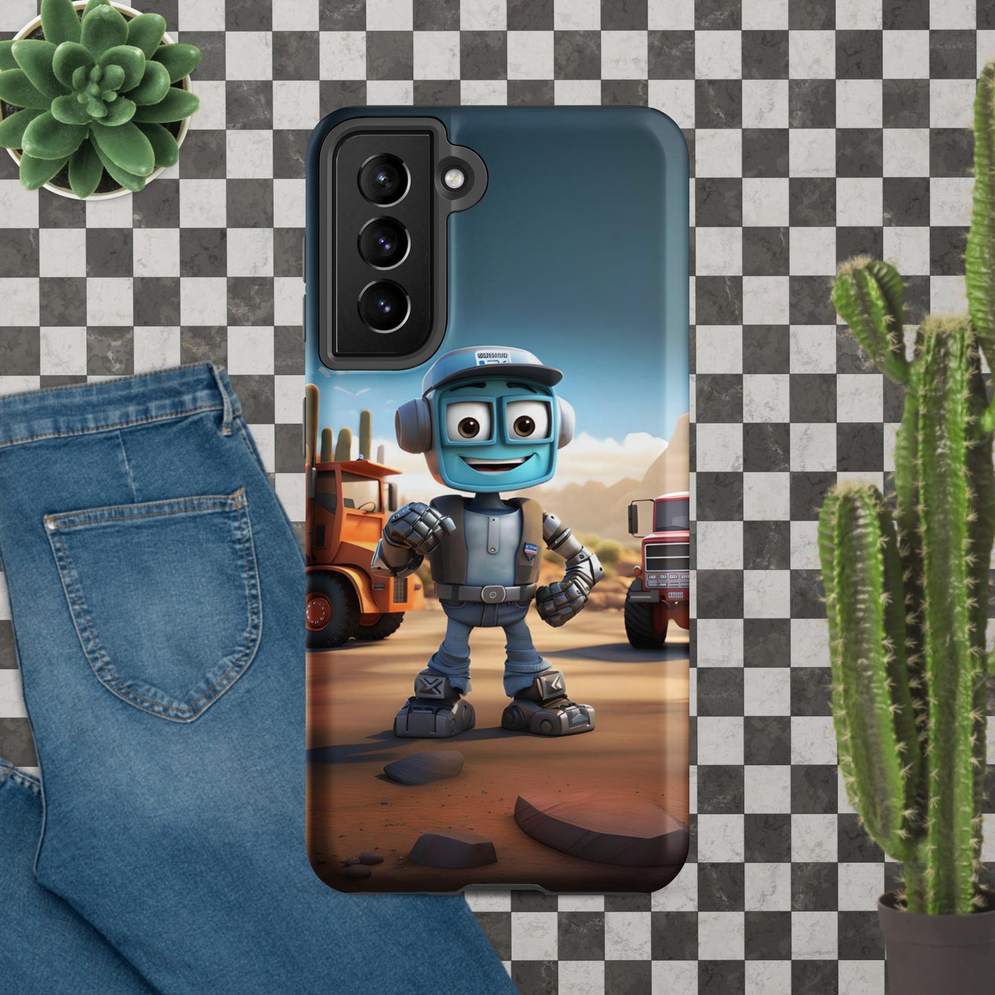 Robo-Dale-O the TruckerBot Tough case for Samsung®