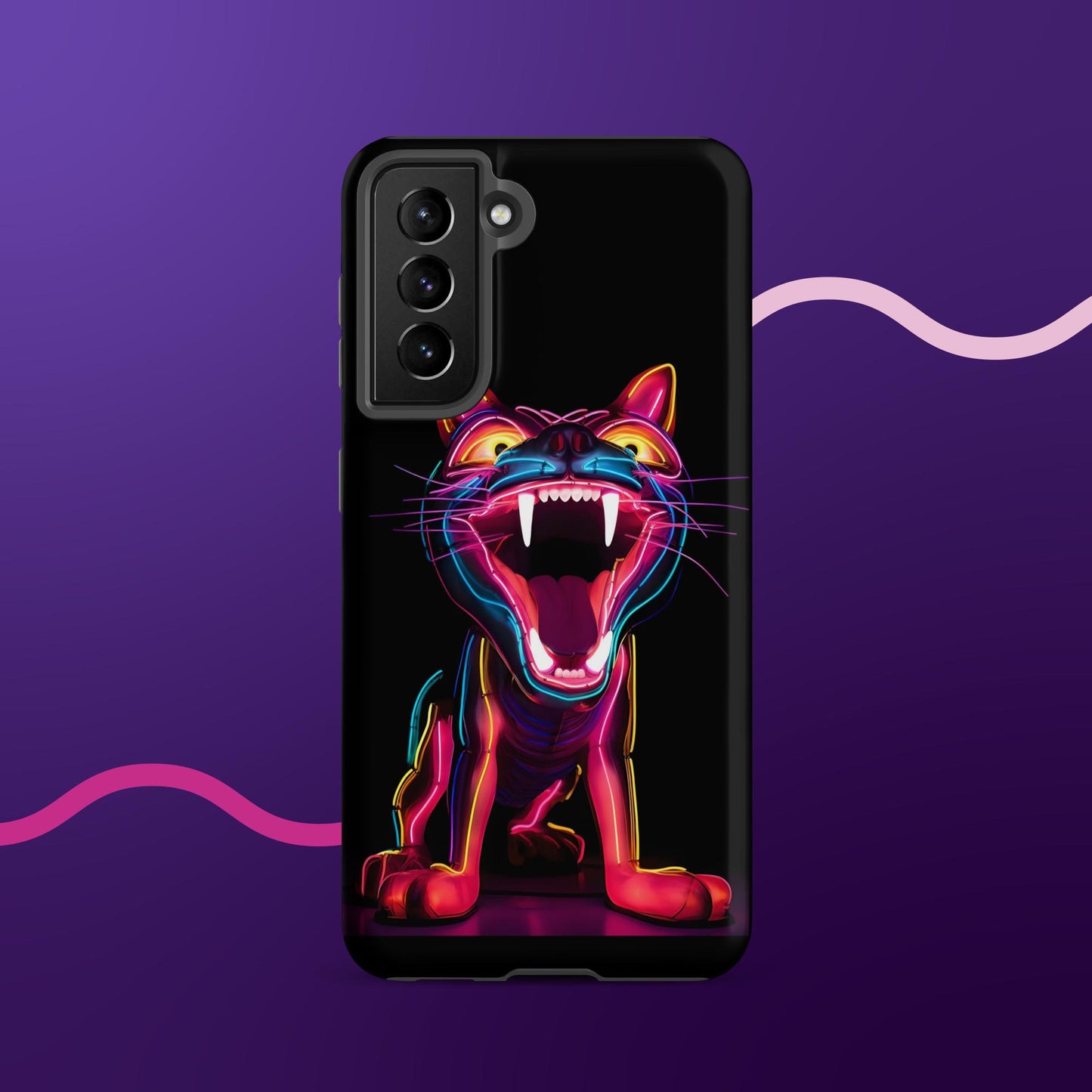 Leon the Neon Cat Tough Case for Samsung®