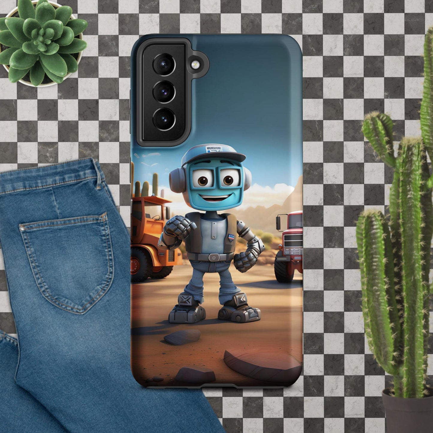 Robo-Dale-O the TruckerBot Tough case for Samsung®