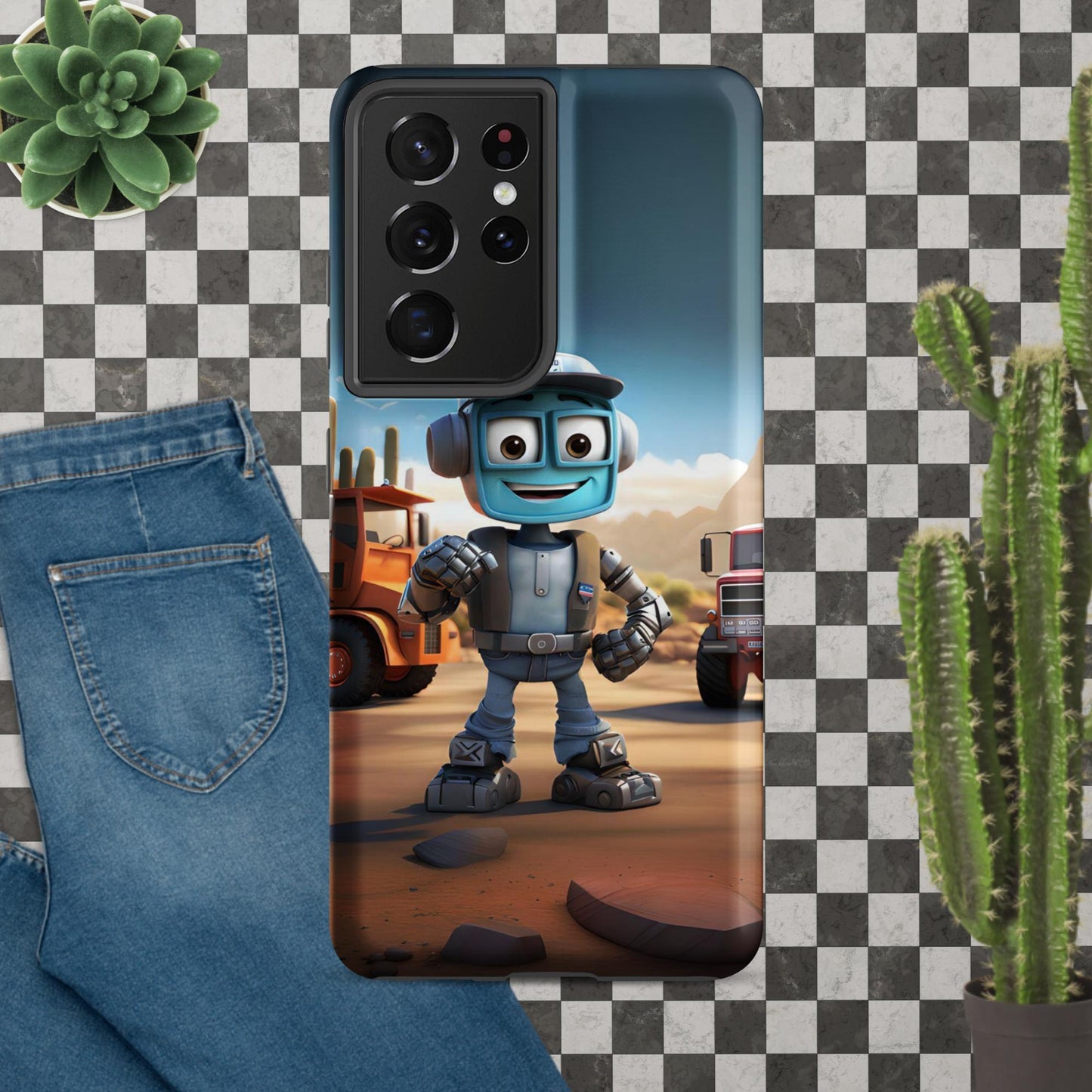 Robo-Dale-O the TruckerBot Tough case for Samsung®