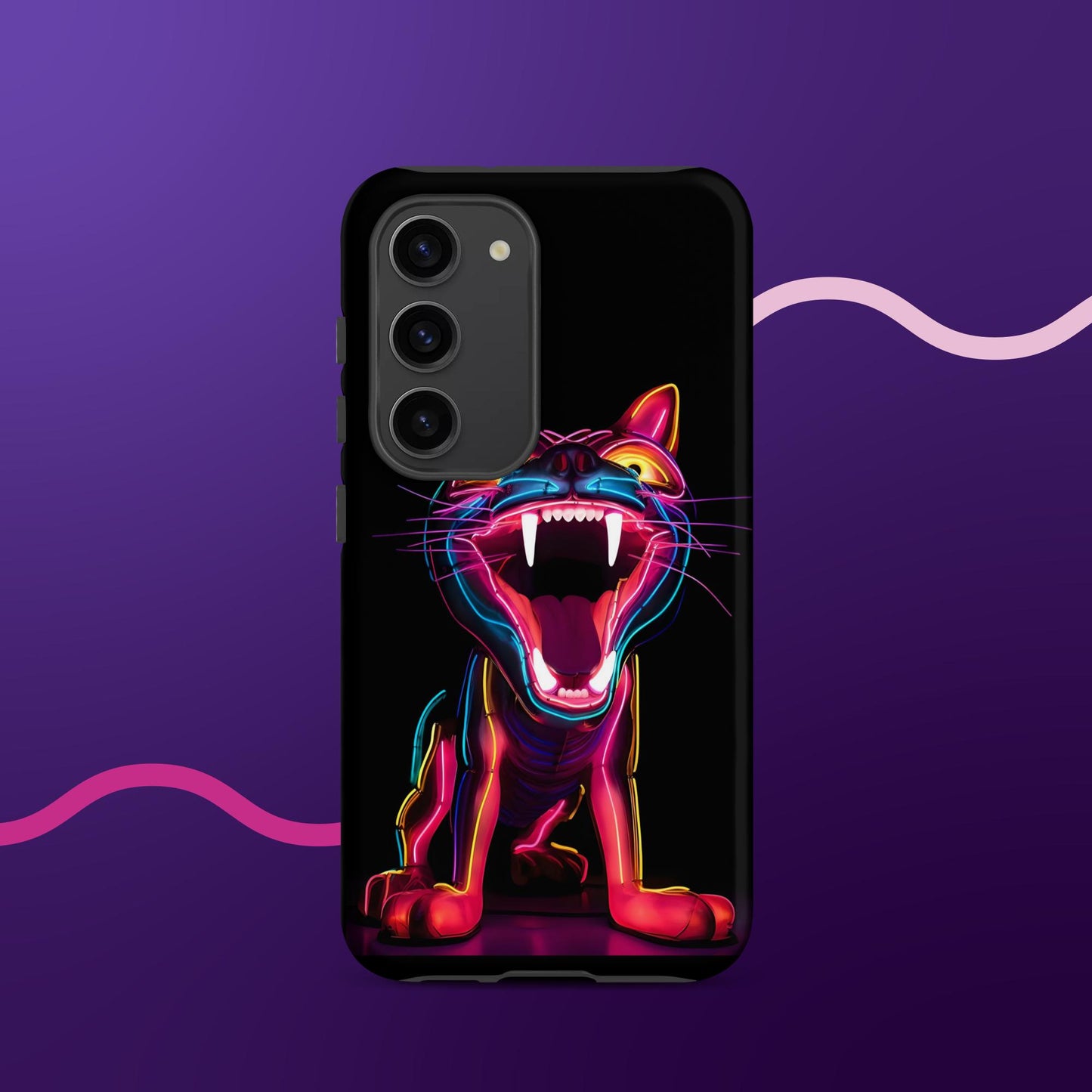 Leon the Neon Cat Tough Case for Samsung®